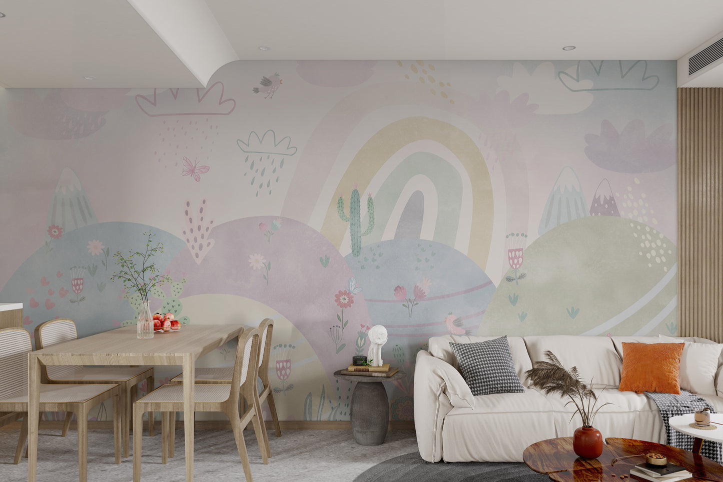 Pastel Wonderland Wallpaper Mural