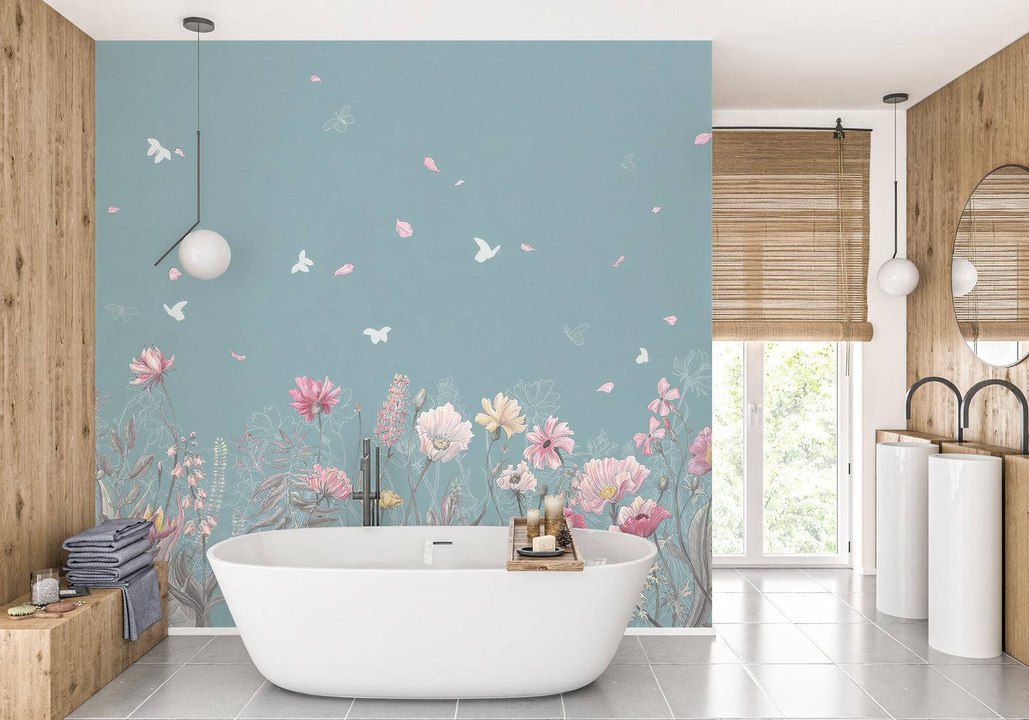 Garden-Inspired Wallpaper Design