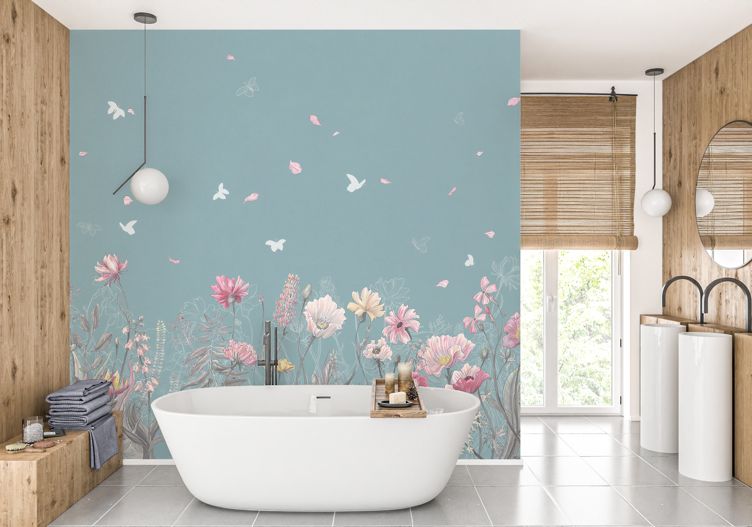 Garden-Inspired Wallpaper Design