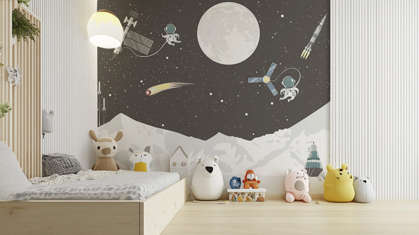 Space Mission Astronaut Wallpaper Mural with space adventure