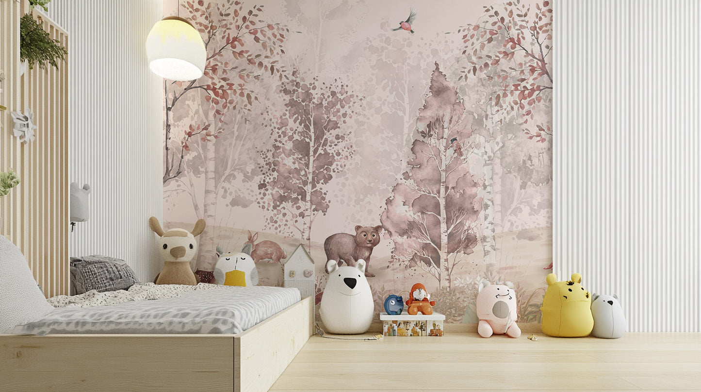 Forest Animal Friends Wall Mural