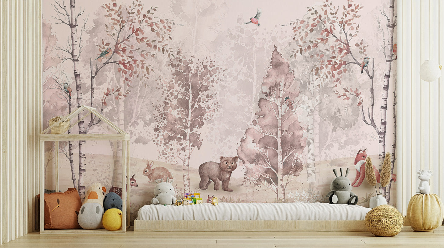 Forest Animal Friends Wall Mural