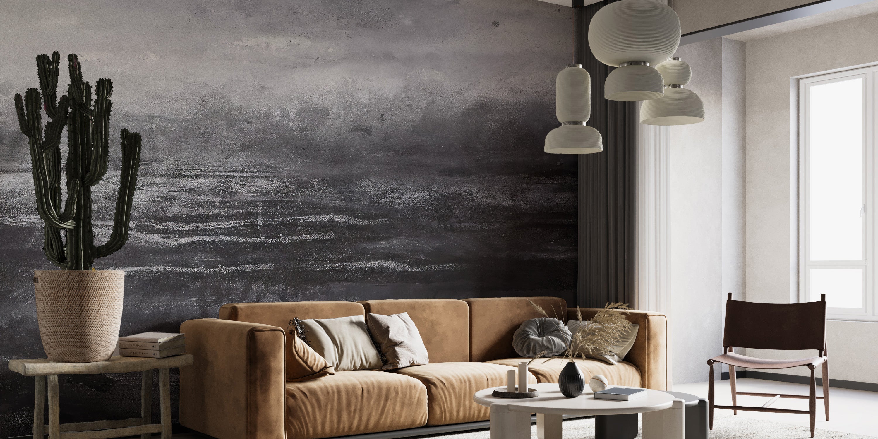 Dark Grunge Wall Mural adds depth to your walls