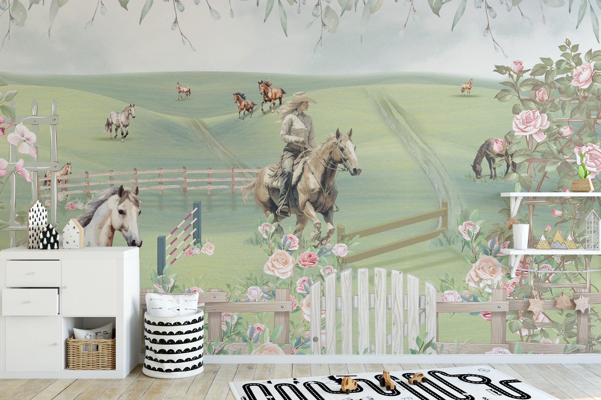 Horse Riding Adventure Wall Mural for a wild journey