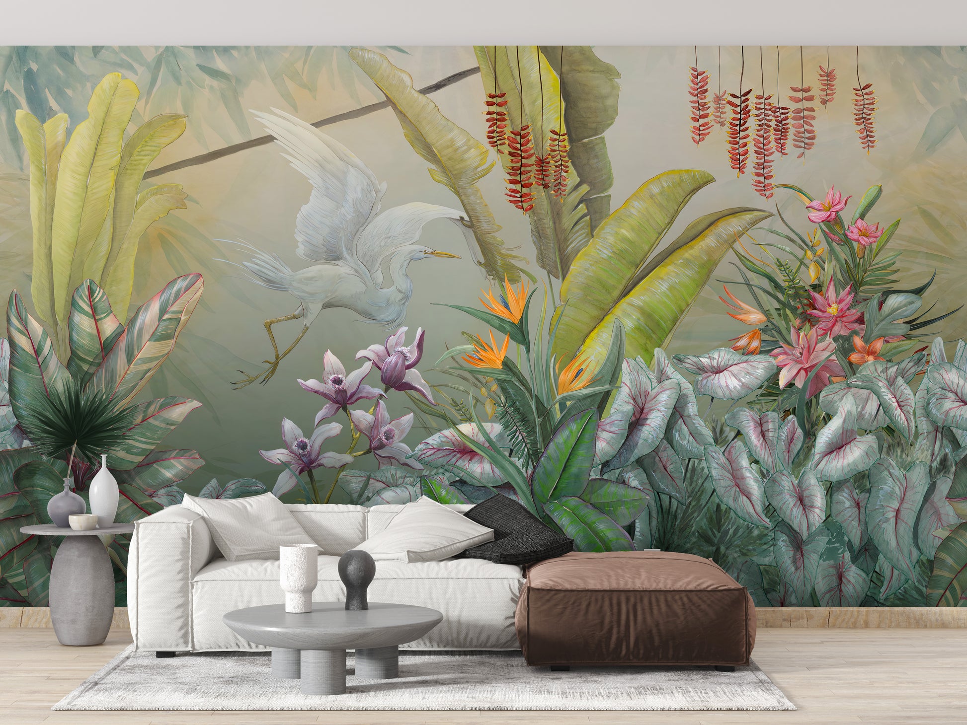 Green Plants Wall Mural