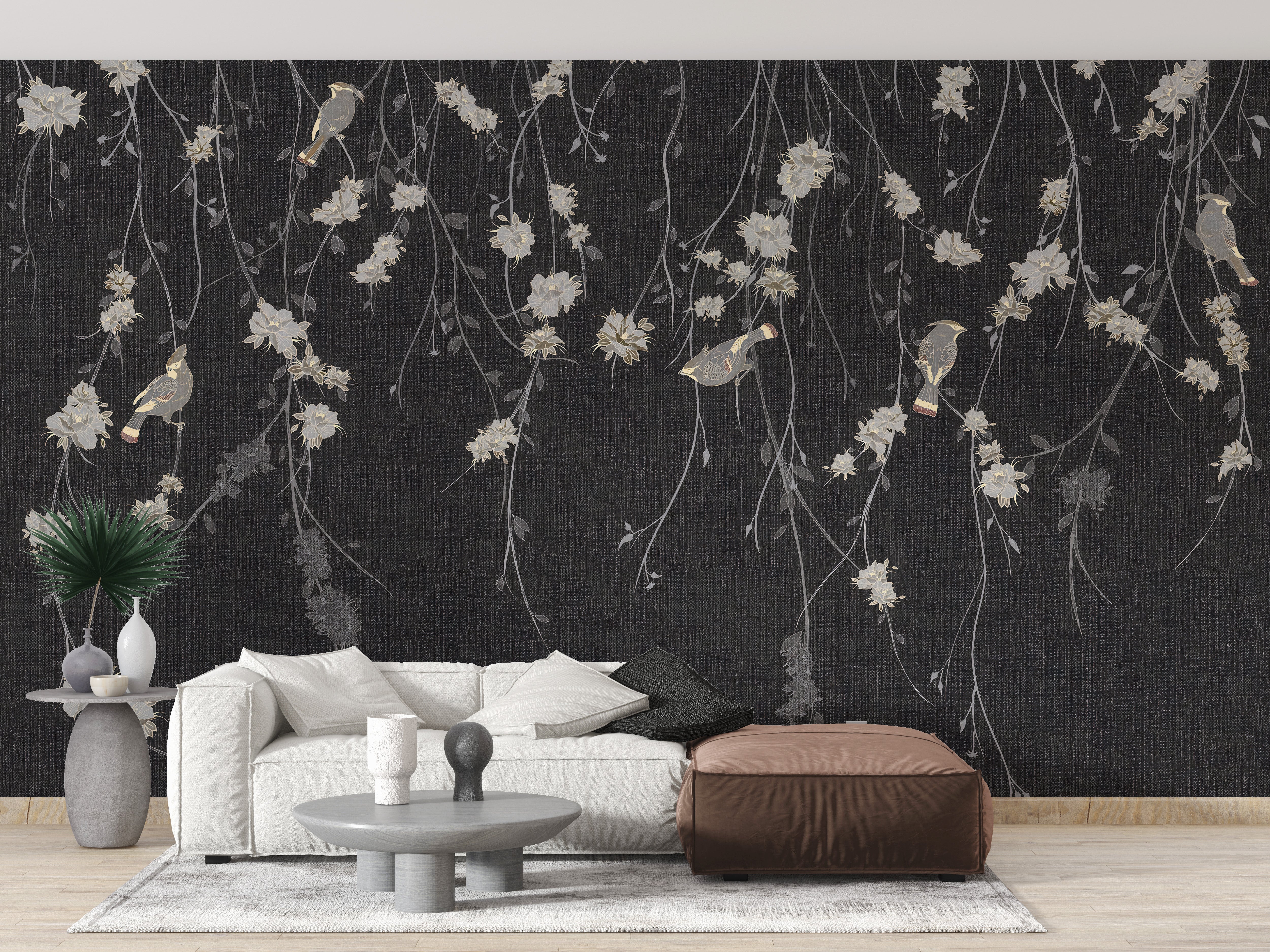 Birds and Flowers Wall Art