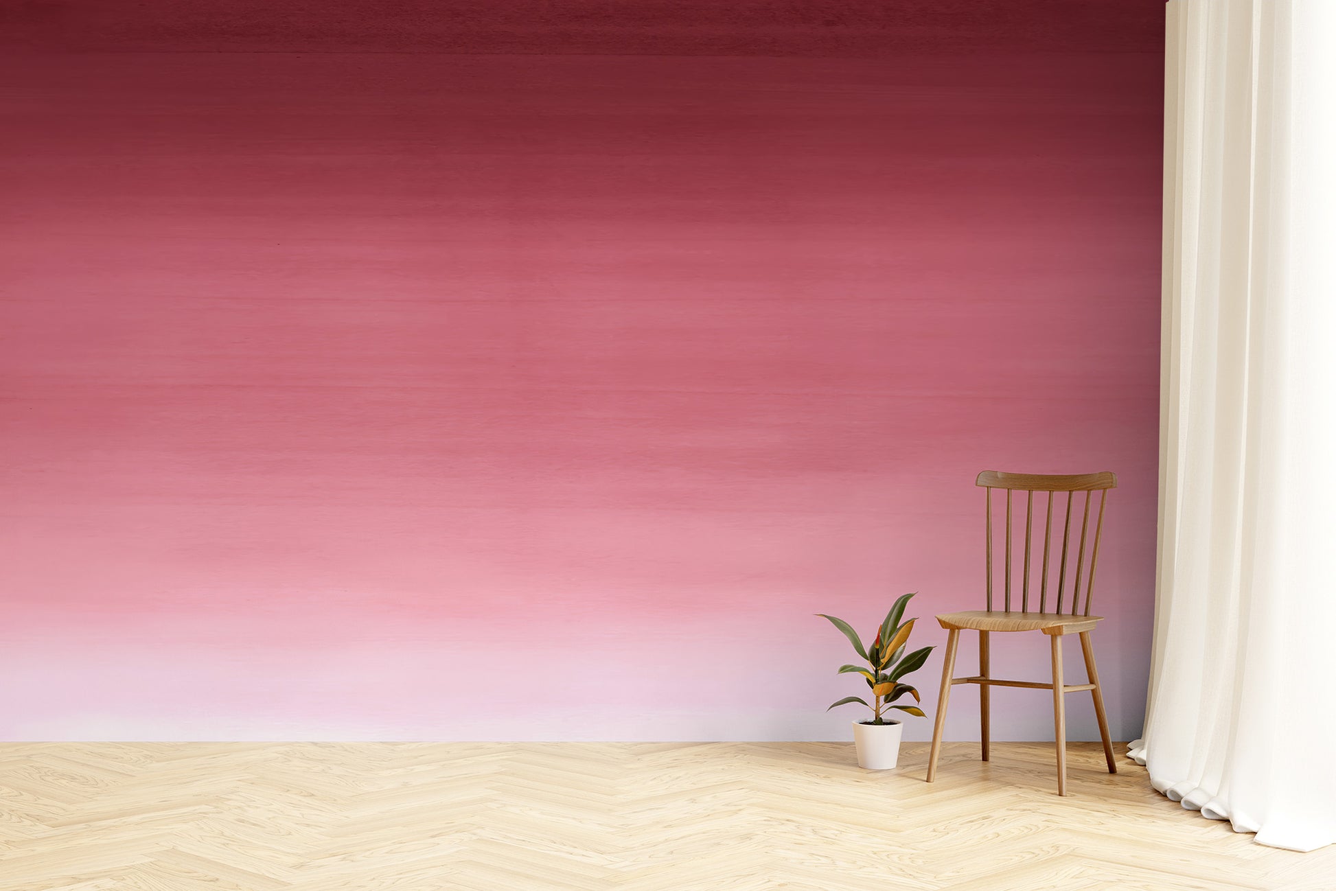 Barbie Girl ombre wallpaper with dreamy gradient hues