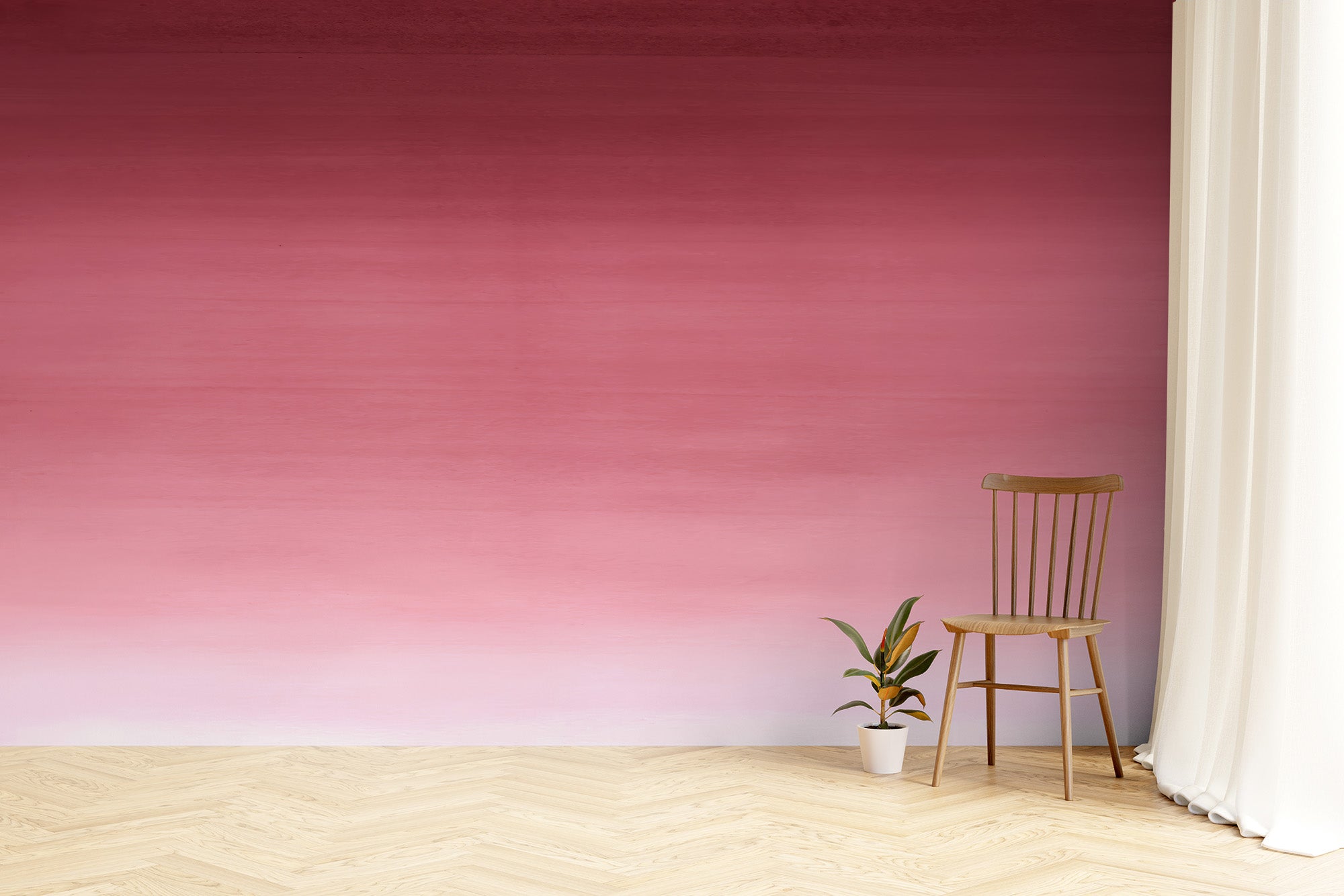 Barbie Girl ombre wallpaper with dreamy gradient hues