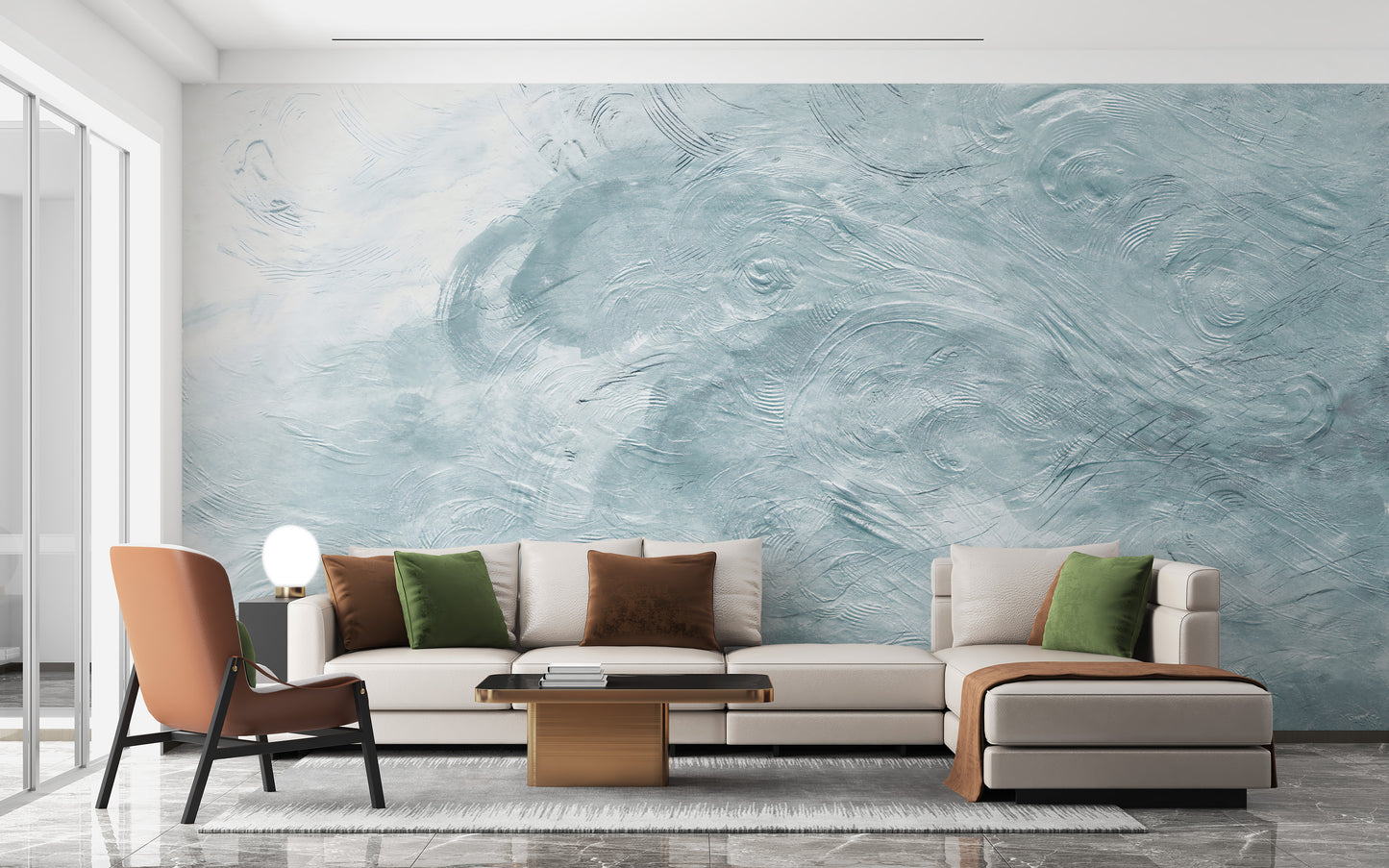 Blue Ocean Wall Mural Art