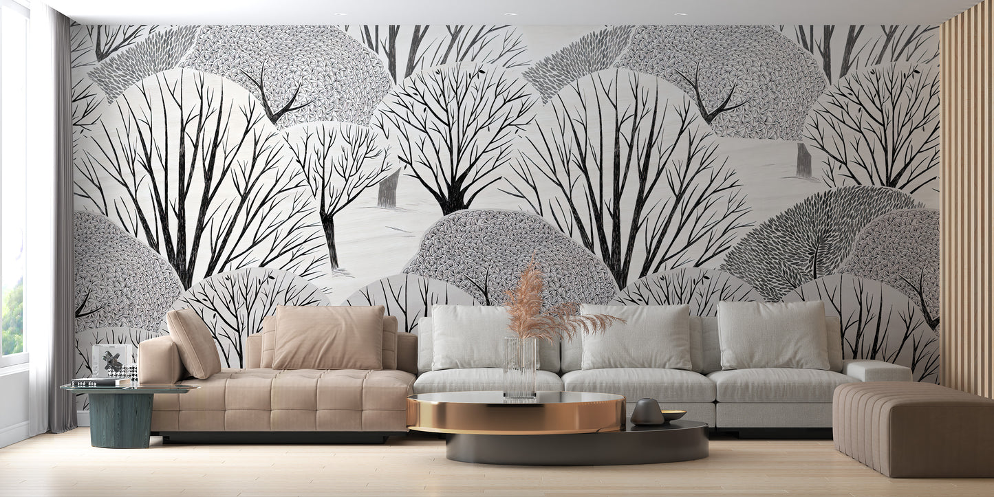 Artistic Forest Wallpaper Design