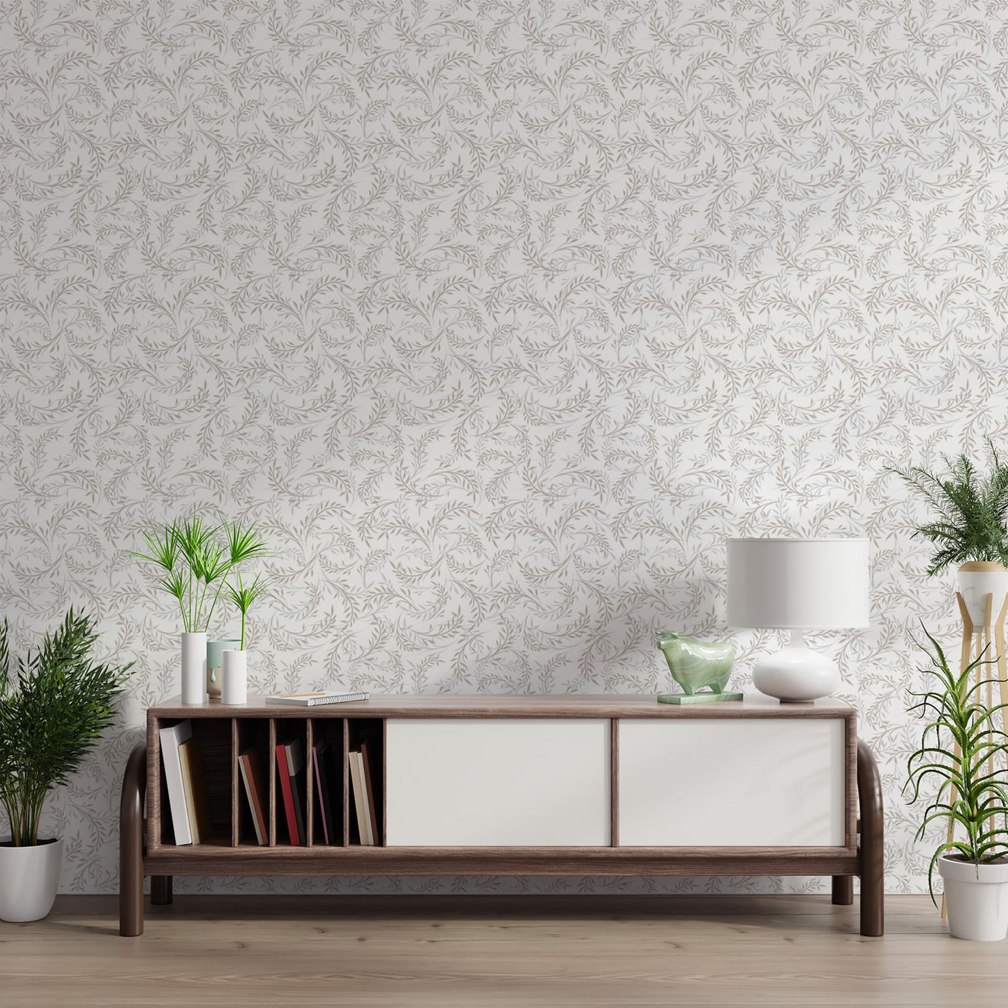 Leaf Pattern Wallpaper Mural