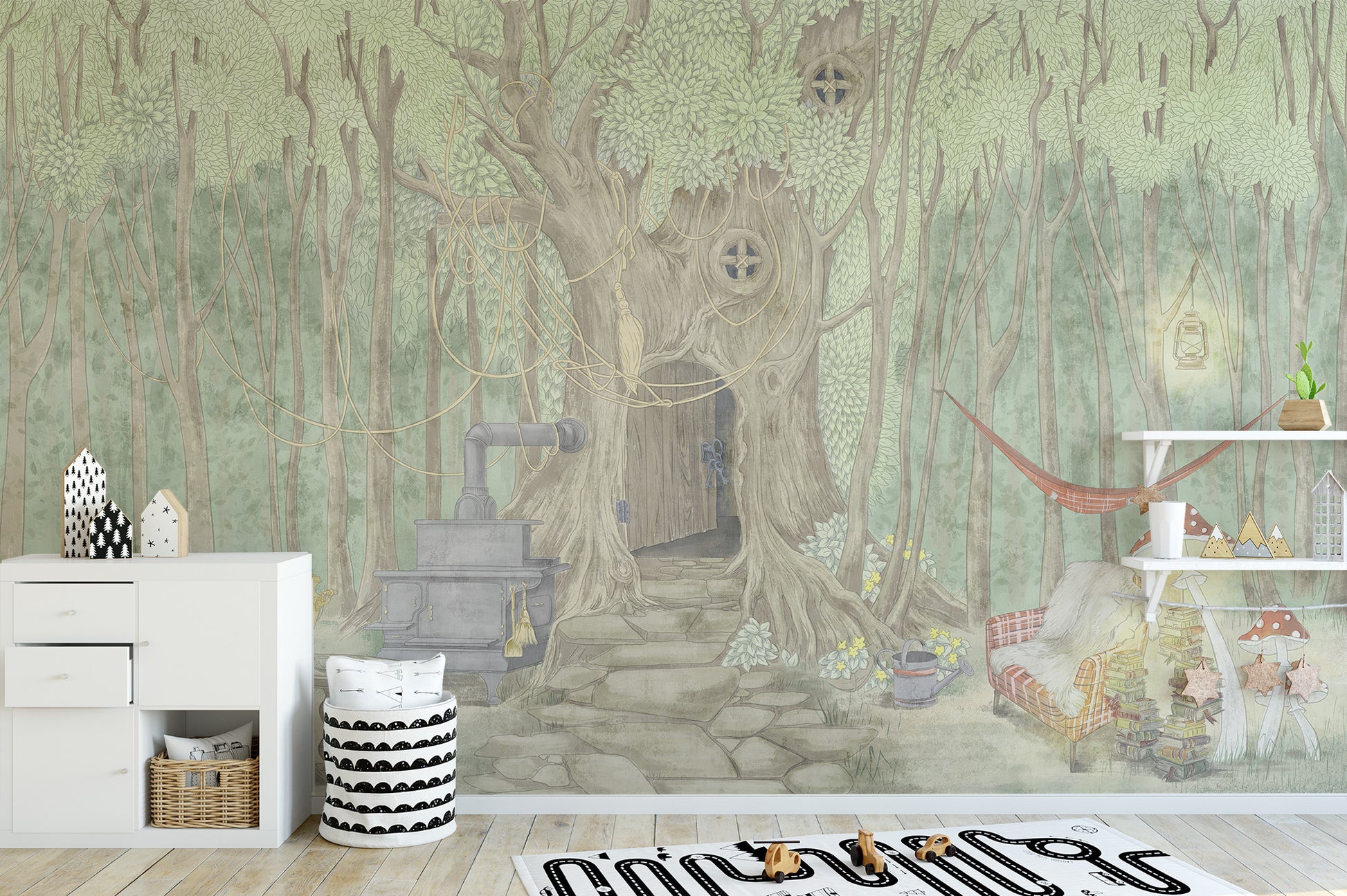 Fairyland Pond Wall Mural for a dreamy atmosphere