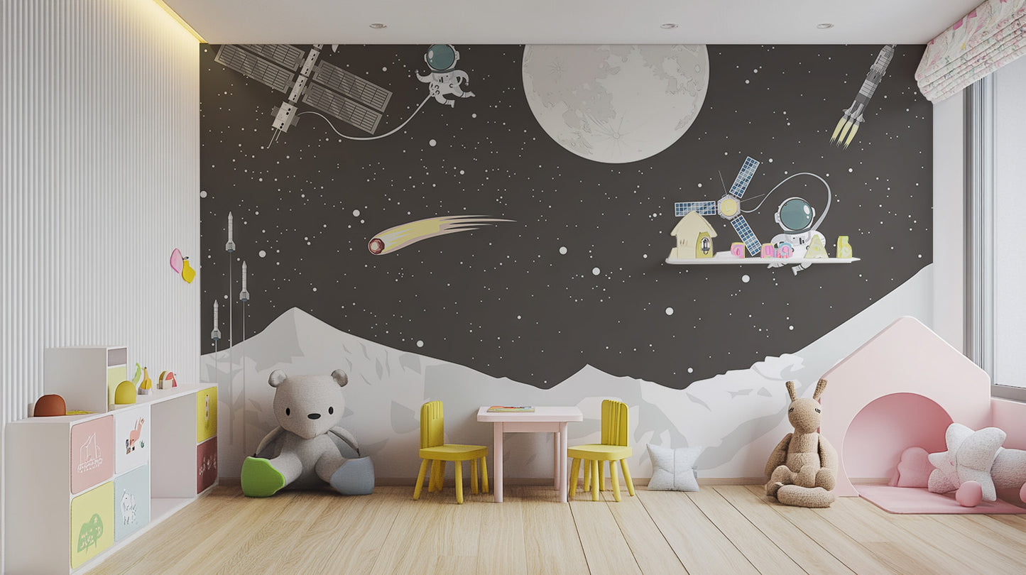 Space Mission Astronaut Wallpaper Mural for space exploration