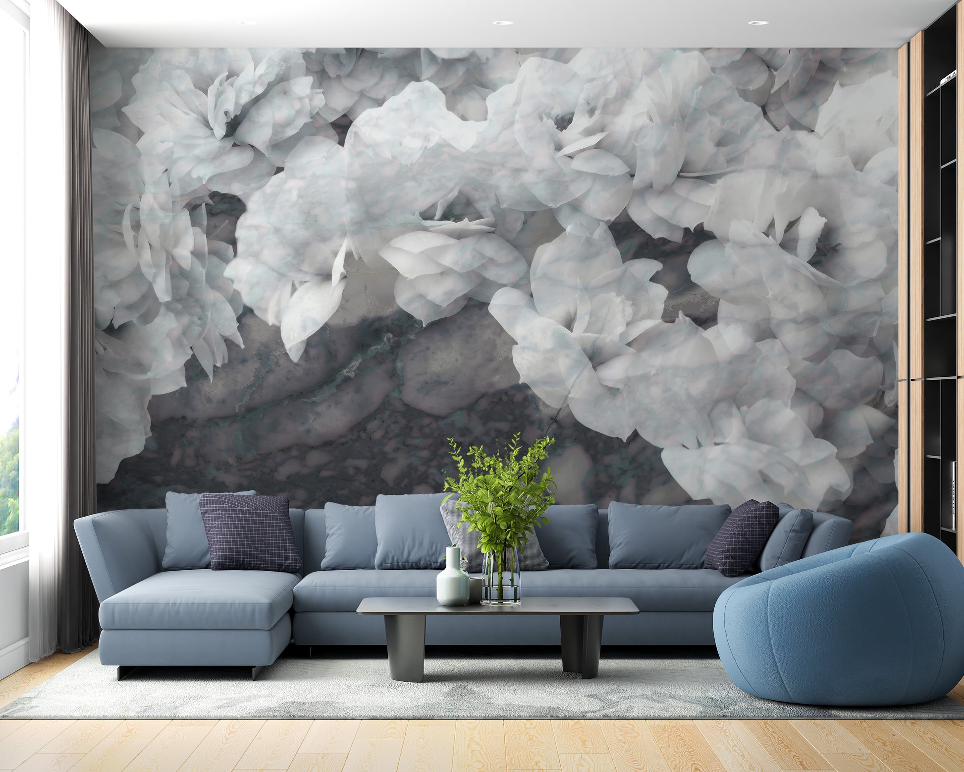 Nature-Inspired Orchid Wall Covering