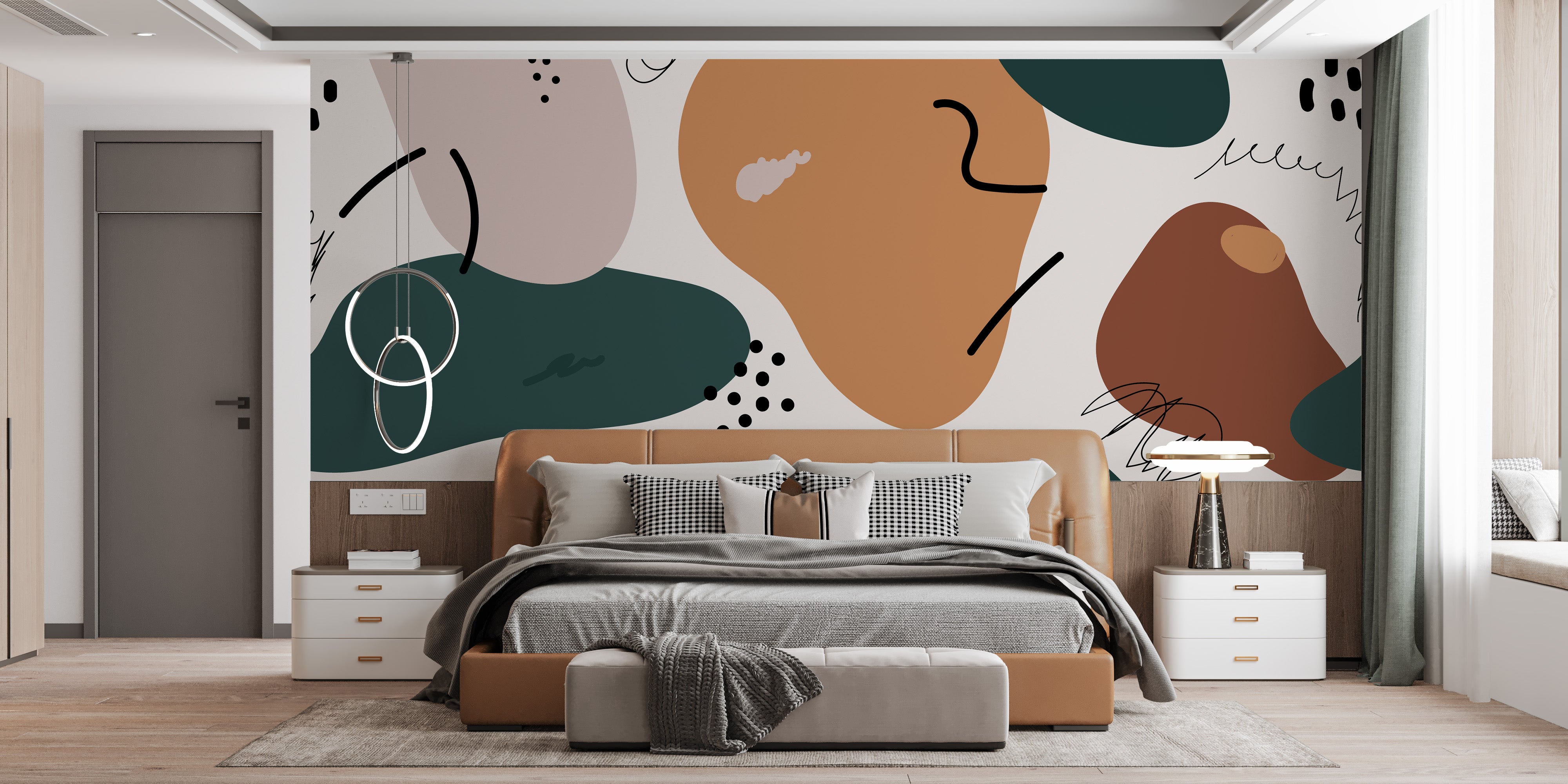 Elegant autumn wallpaper mural decor
