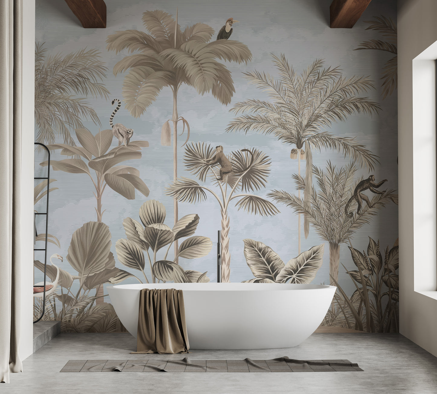 Tropical paradise wallpaper mural for vibrant decor