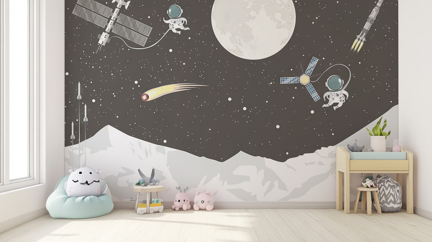 Space Mission Astronaut Wall Mural for an out-of-this-world look