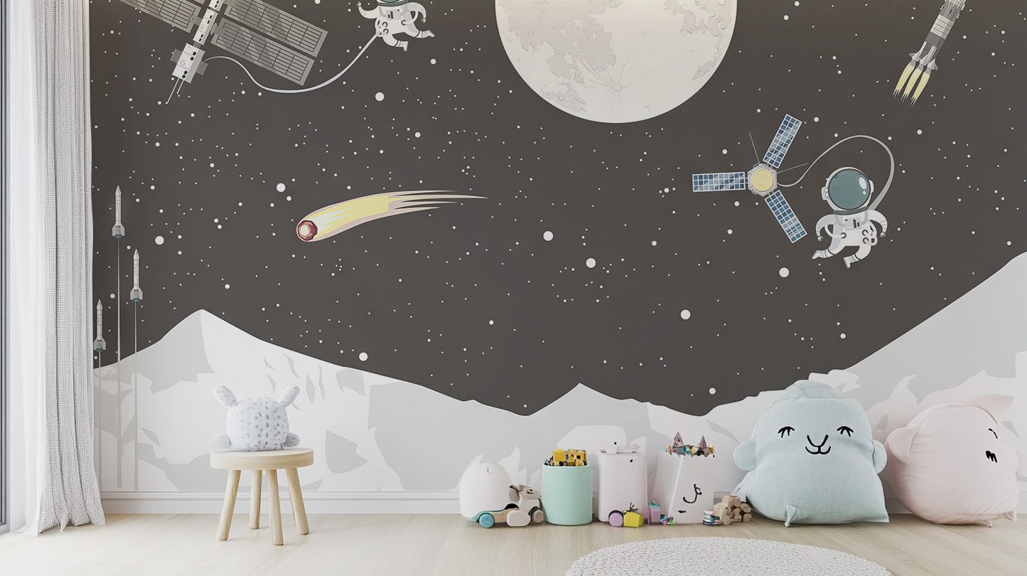 Space Mission Astronaut Wallpaper Mural for an exciting theme