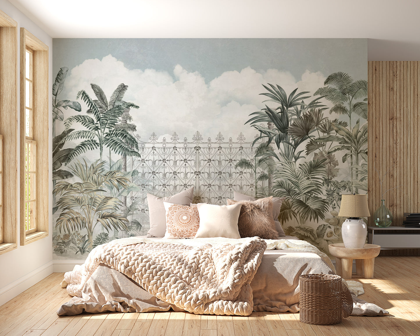 Tropical Forest Gate Mural