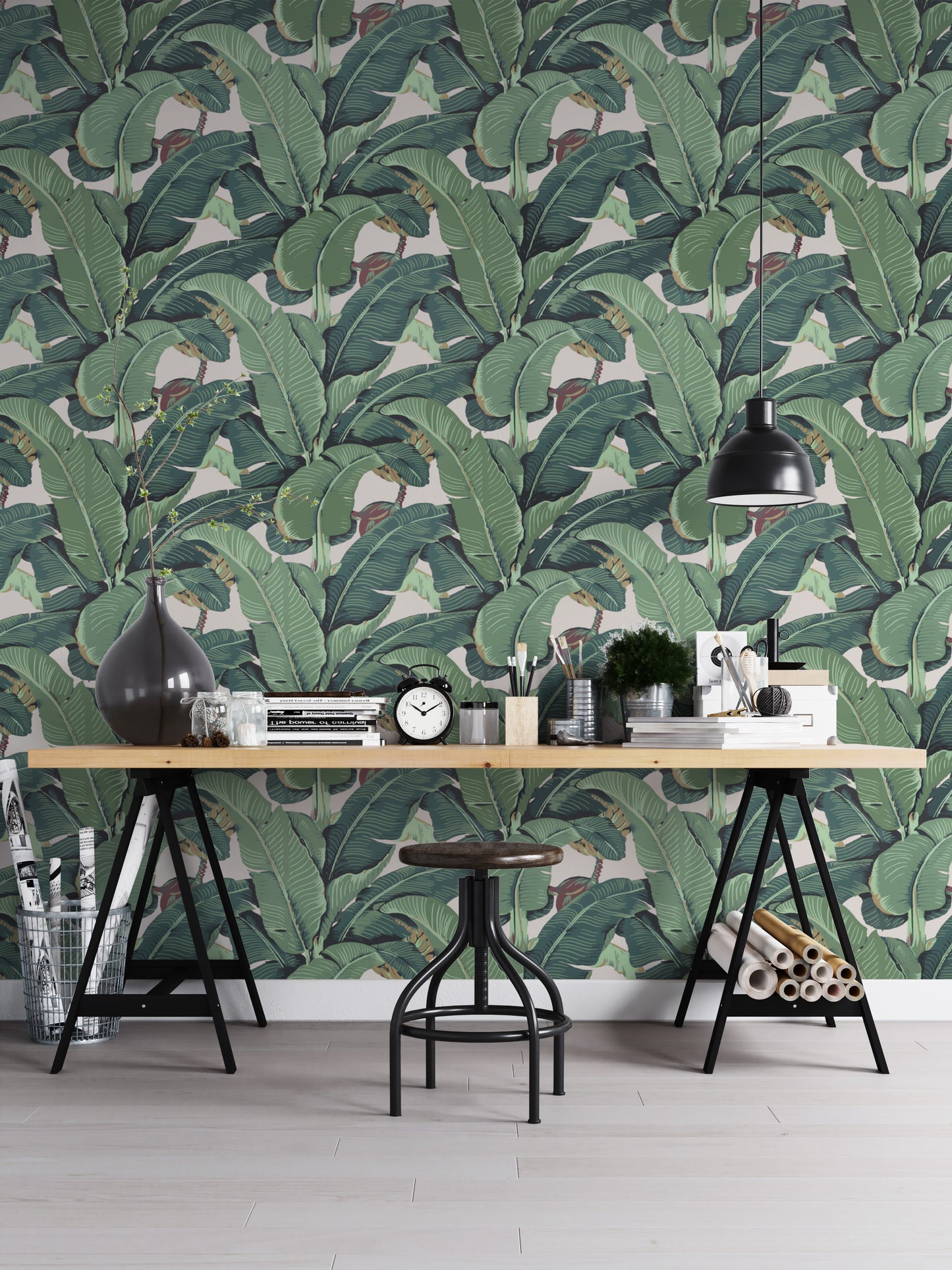 Banana Leaf Tropical Wallpaper For Walls