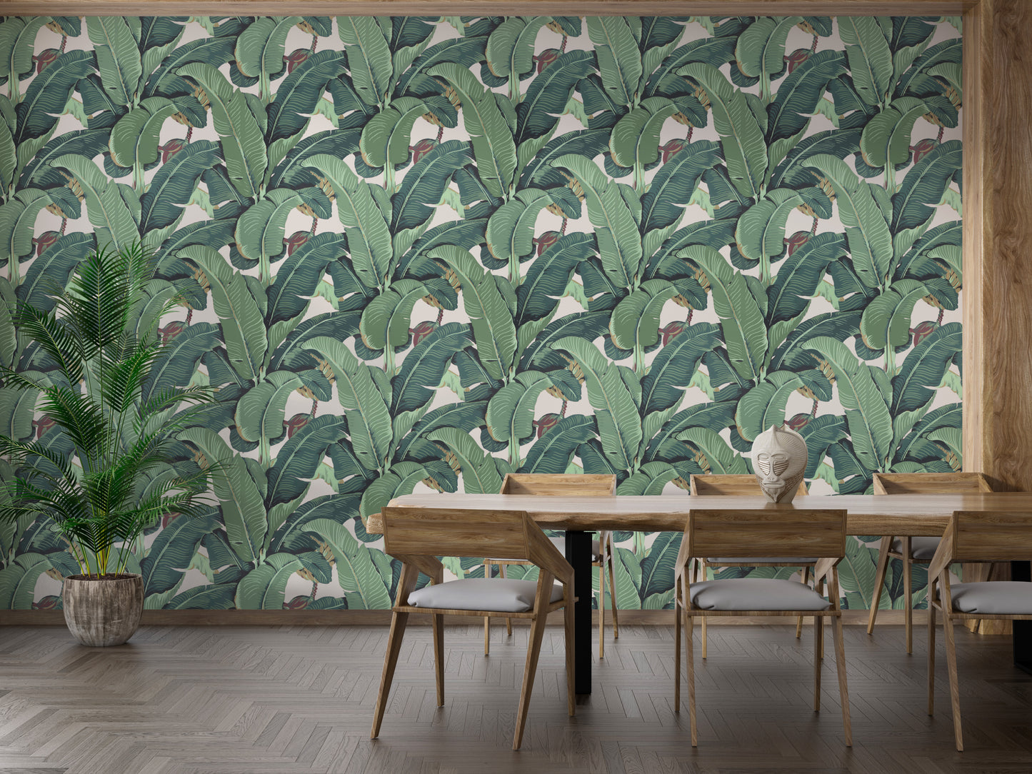 Banana Leaf Tropical Wallpaper For Walls