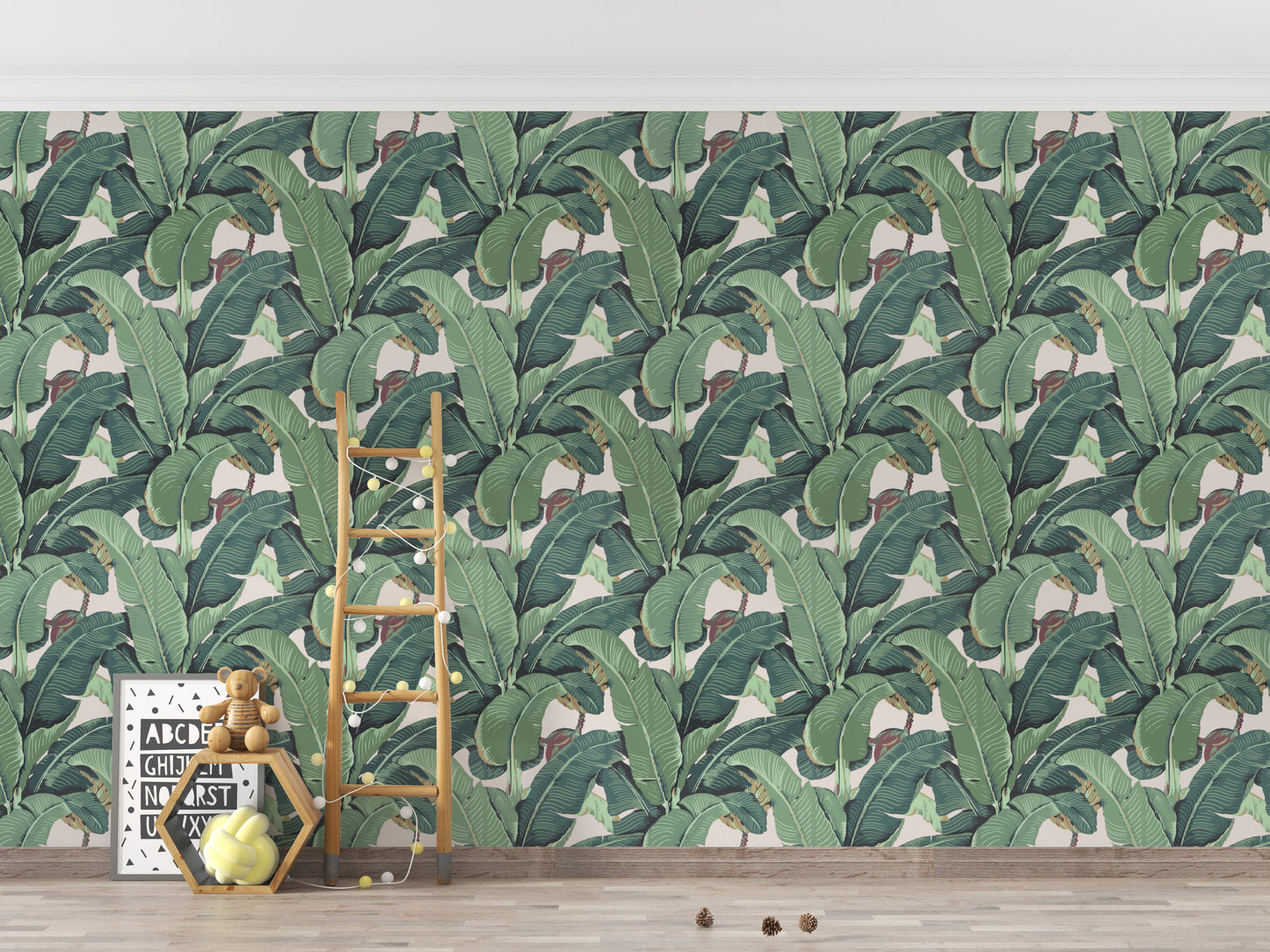 Banana Leaf Tropical Wallpaper For Walls