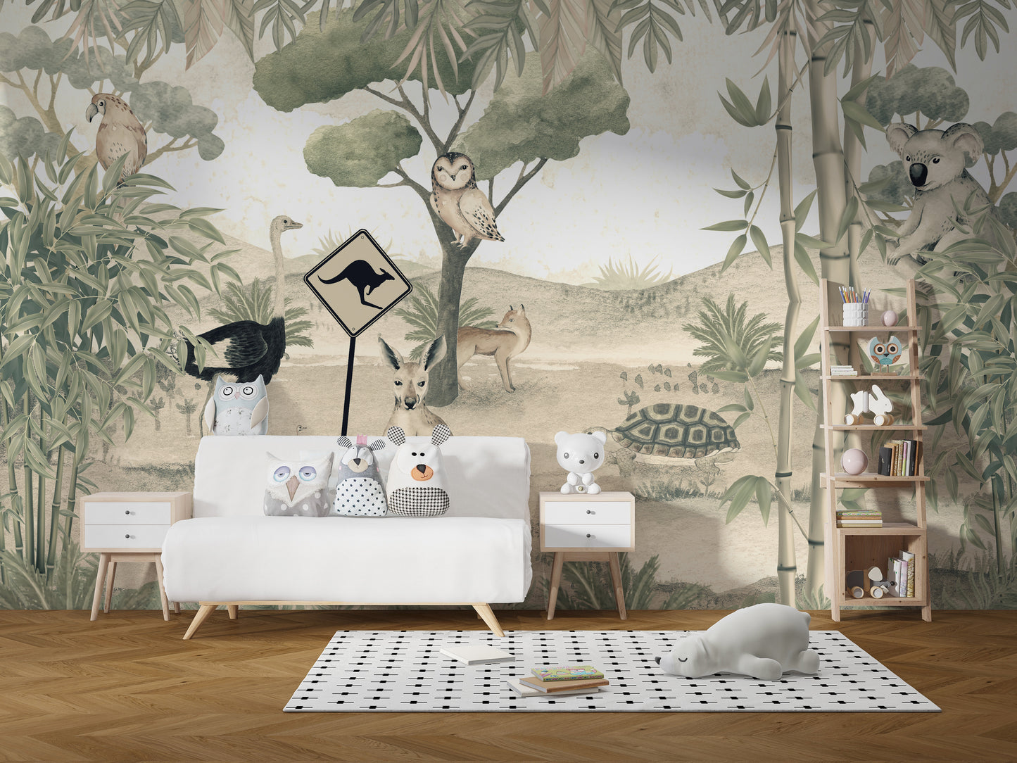 Australian Wildlife Wallpaper Mural for nature lovers.