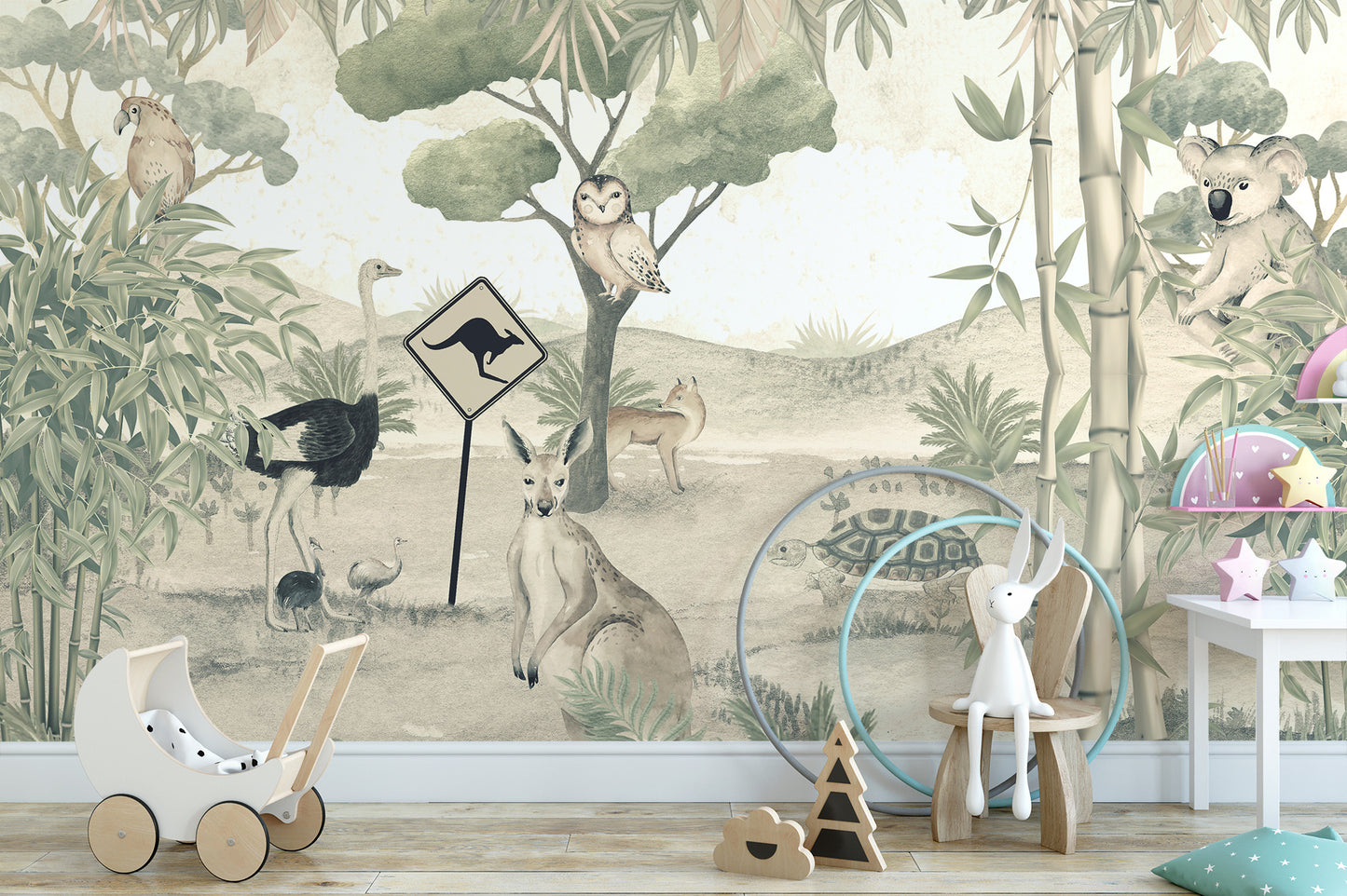 Bring Aussie wildlife to your wall with this mural