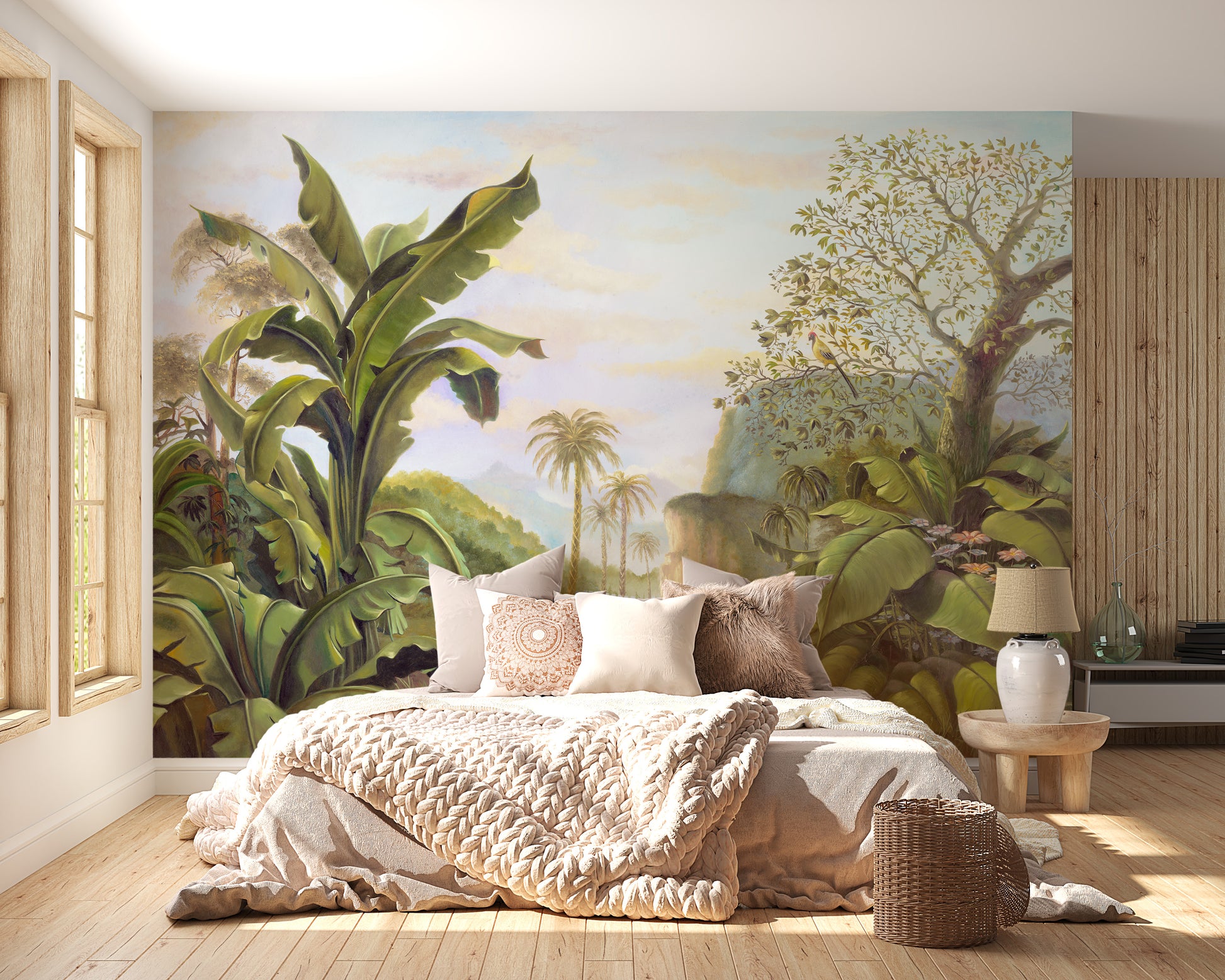 Mythical rainforest kingdom wall mural
