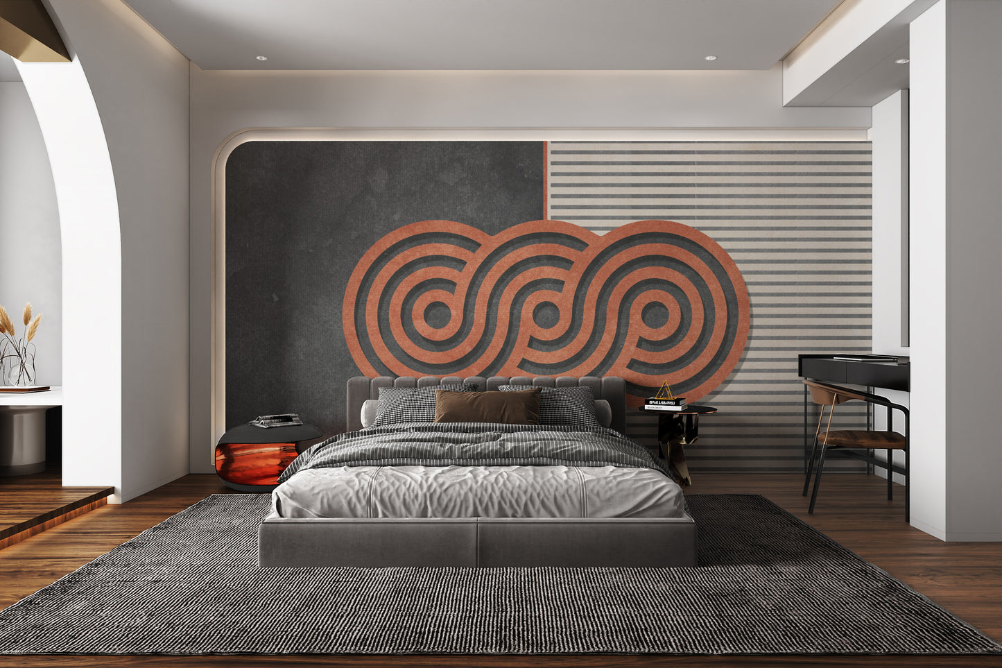 Minimalist circular wall decor for contemporary spaces