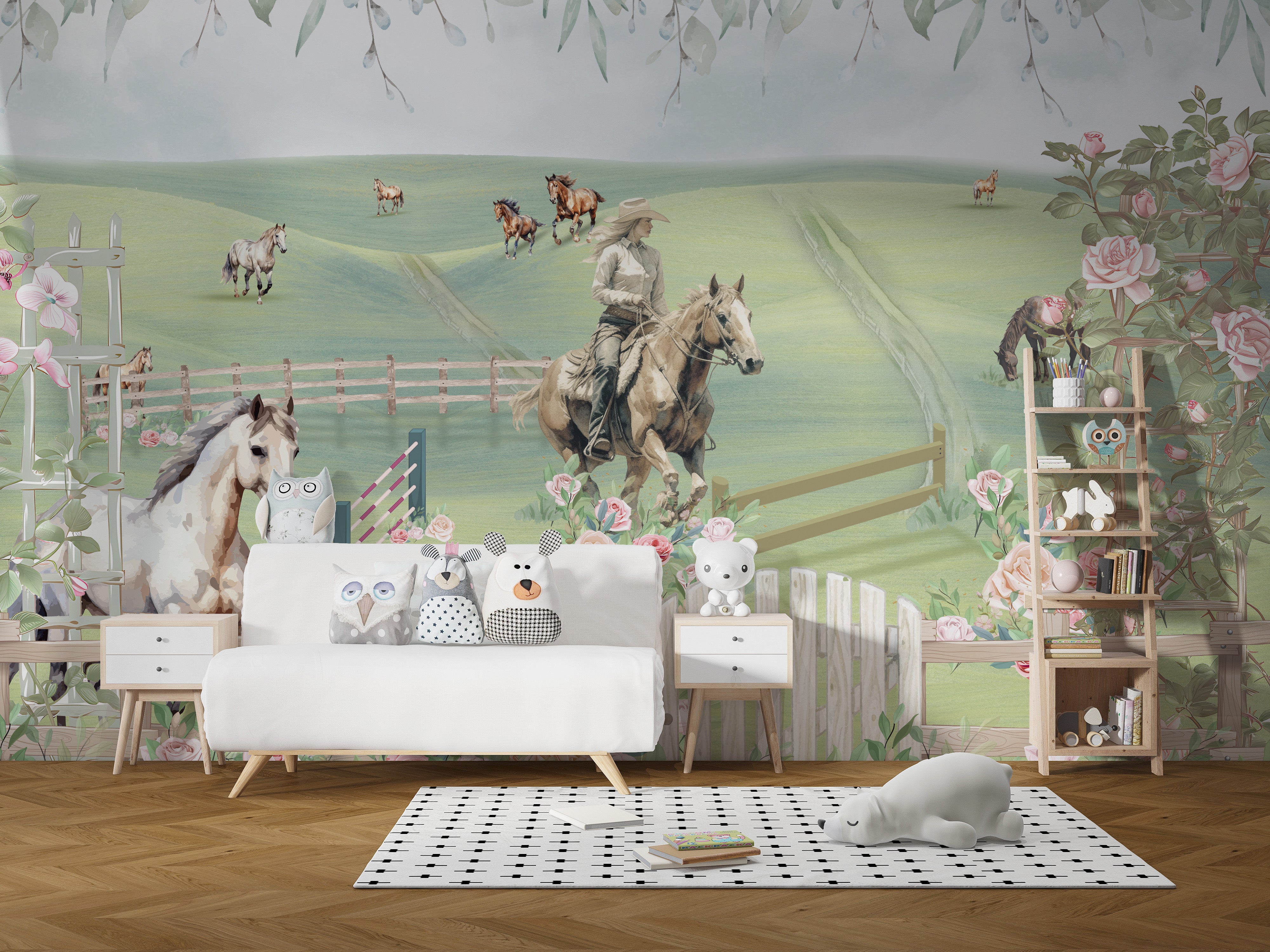 Horse Riding Adventure Wallpaper Mural for nature lovers