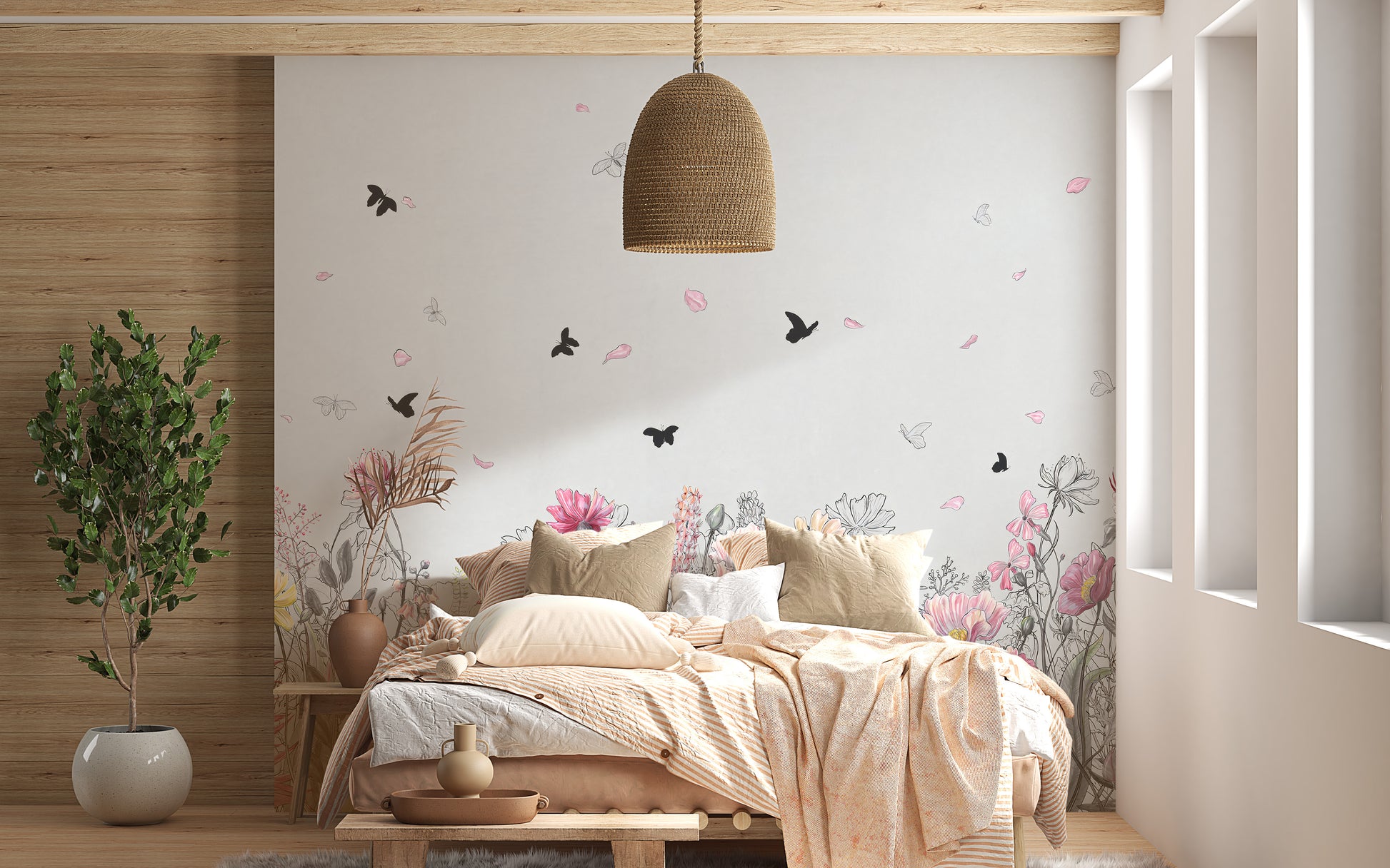 Tranquil Orchard Wallpaper Panel