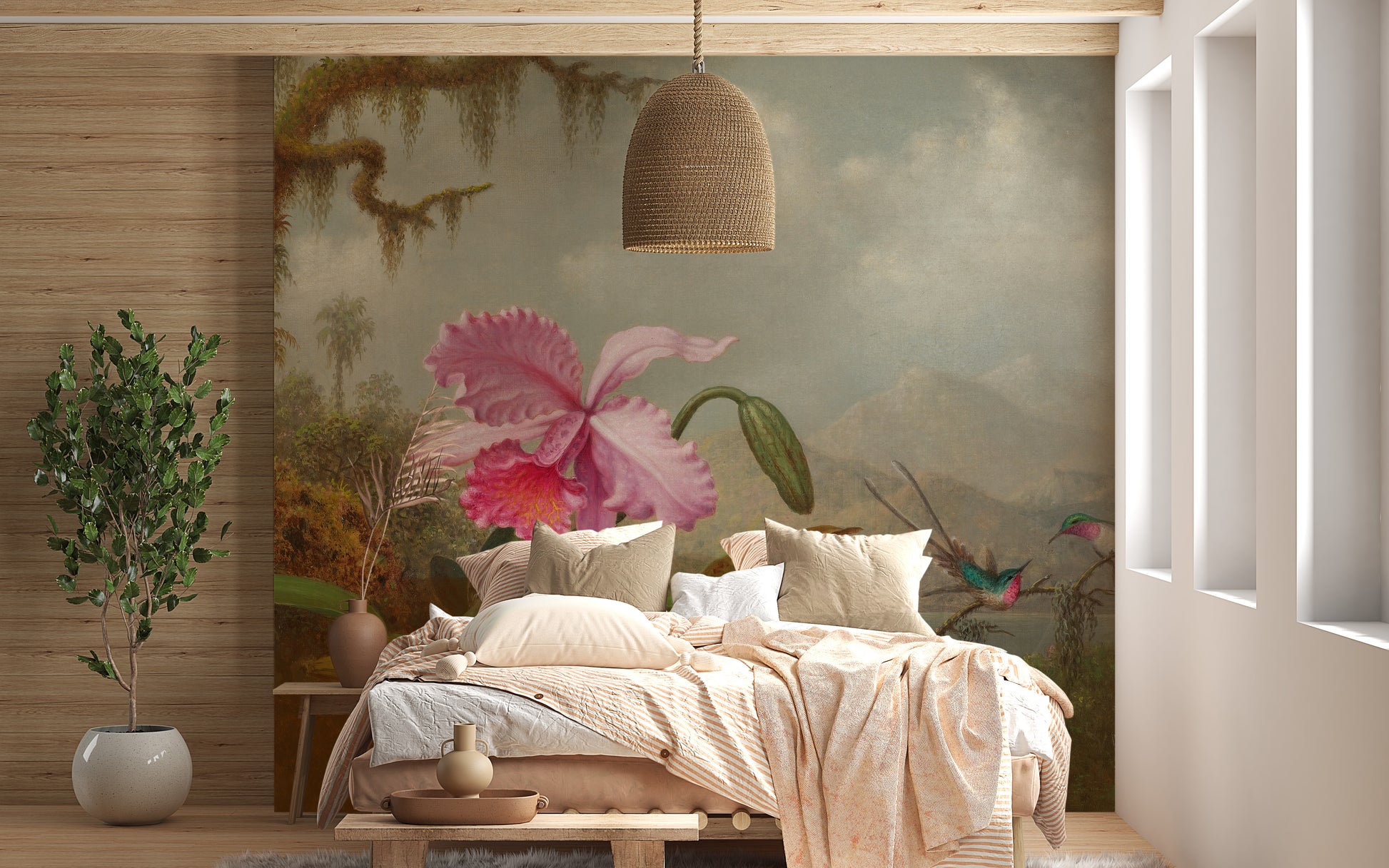 Pastel flower elegance for stylish walls
