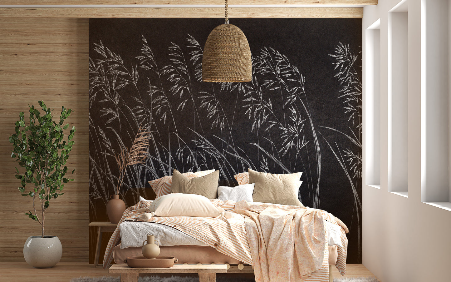 Stylish artistic leaf wallpaper for homes
