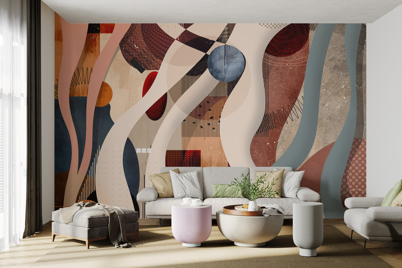 Modern Abstract Geometric Wallpaper