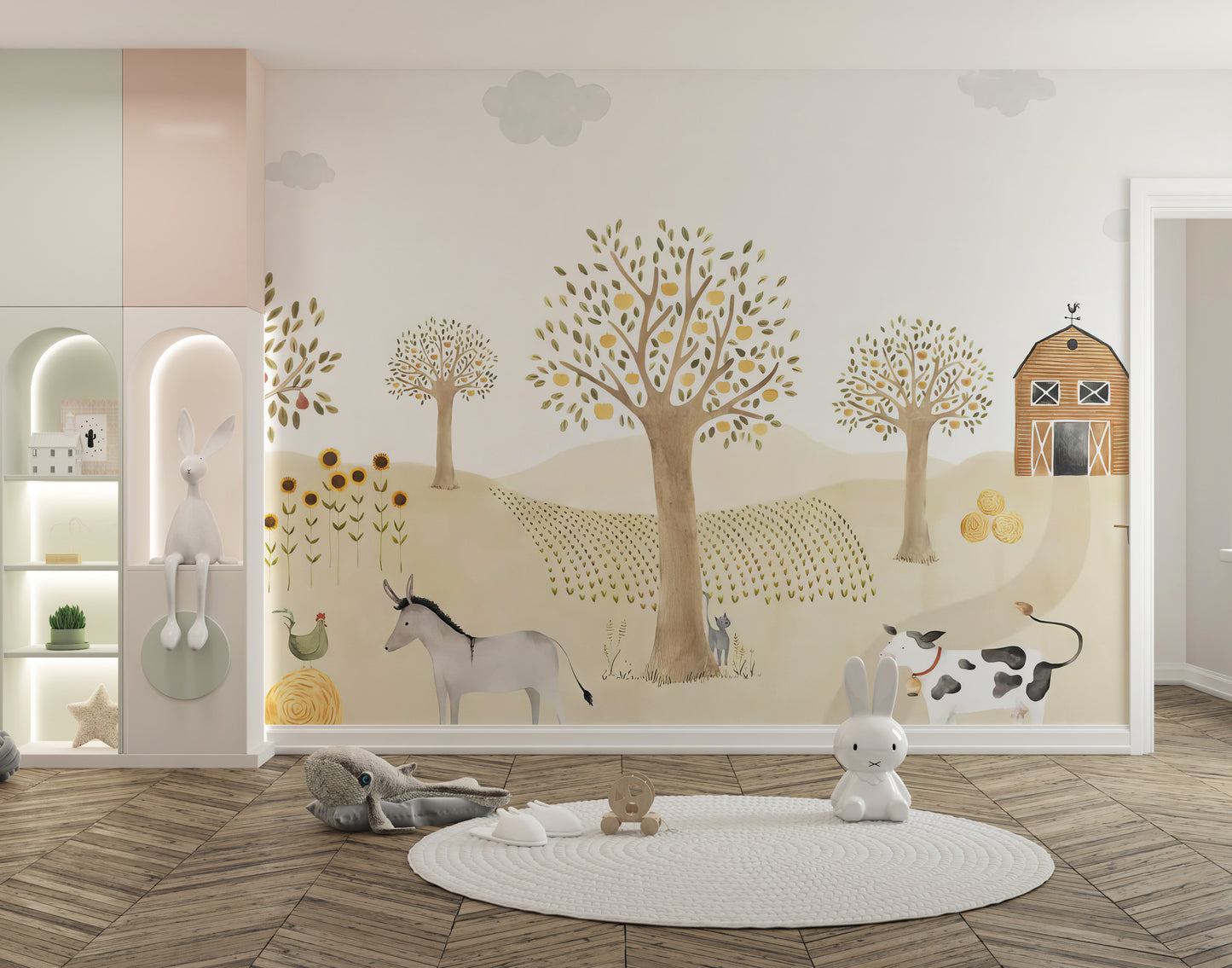 Farm Animals Adventure Wall Mural