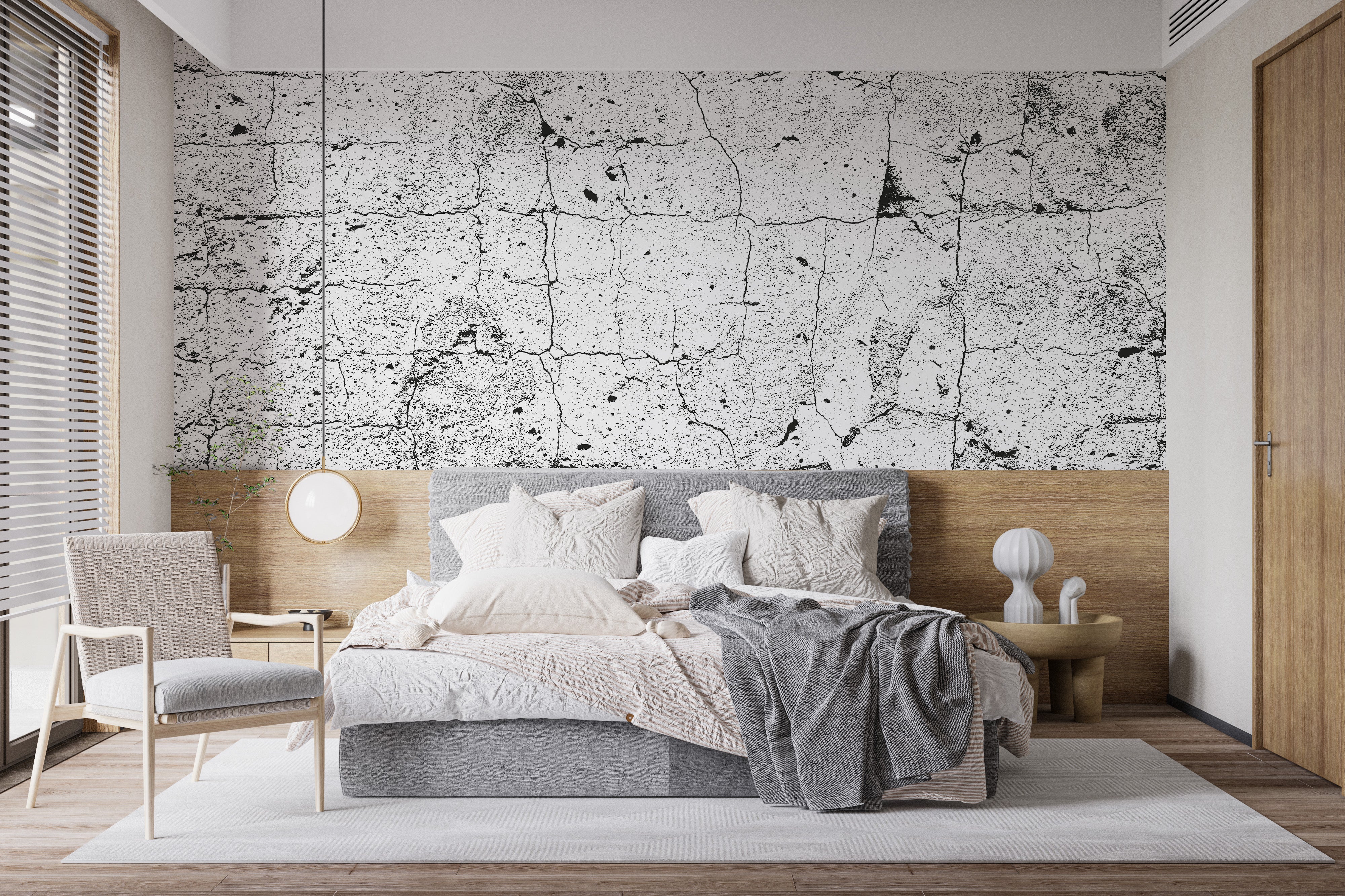 Aged concrete texture wallpaper mural pattern
