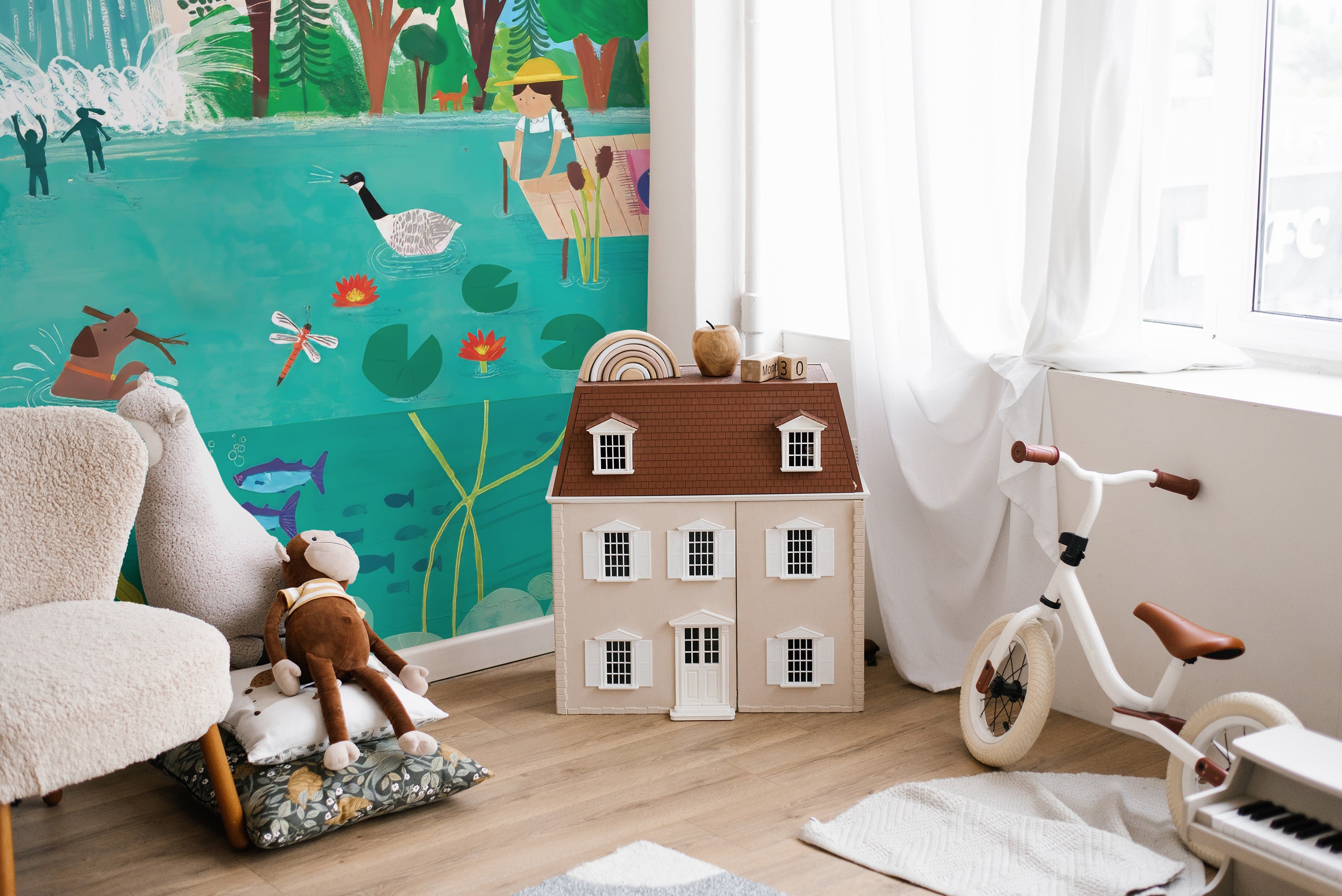 Brighten up with Sunny Picnic Kids Wall Mural