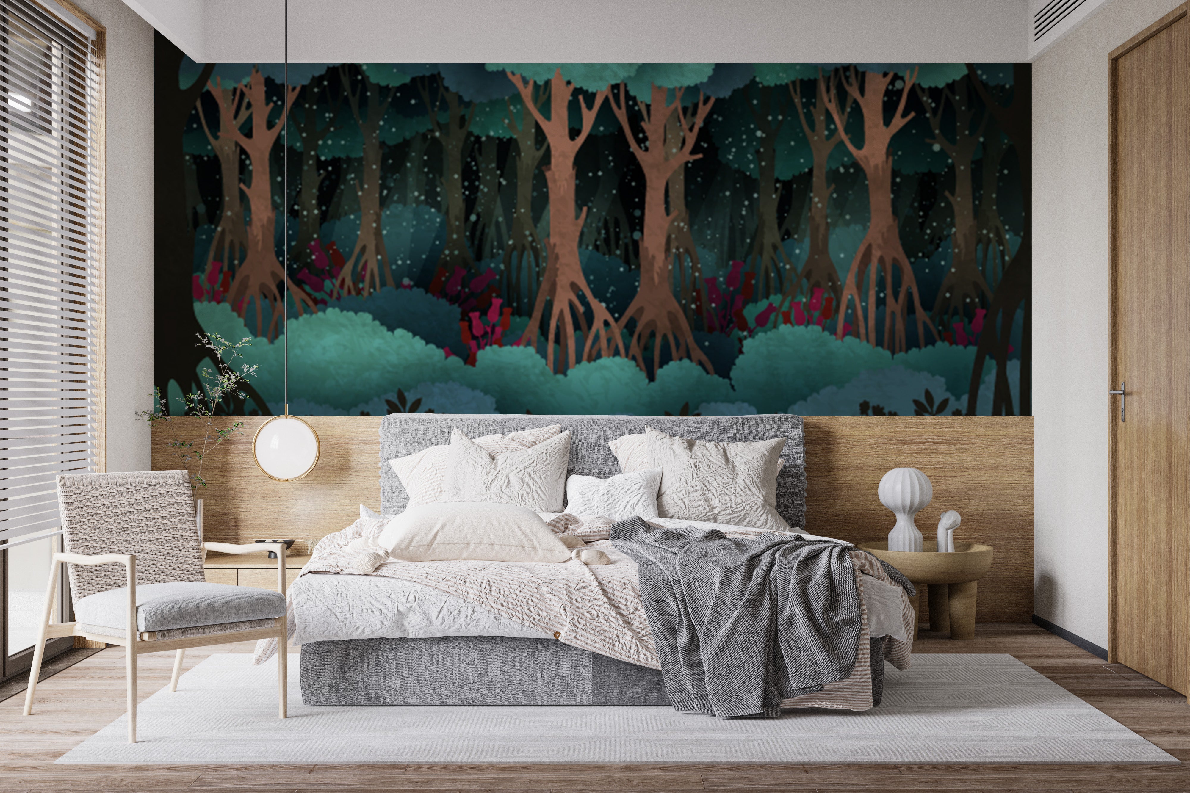 Fairytale forest wallpaper mural beauty
