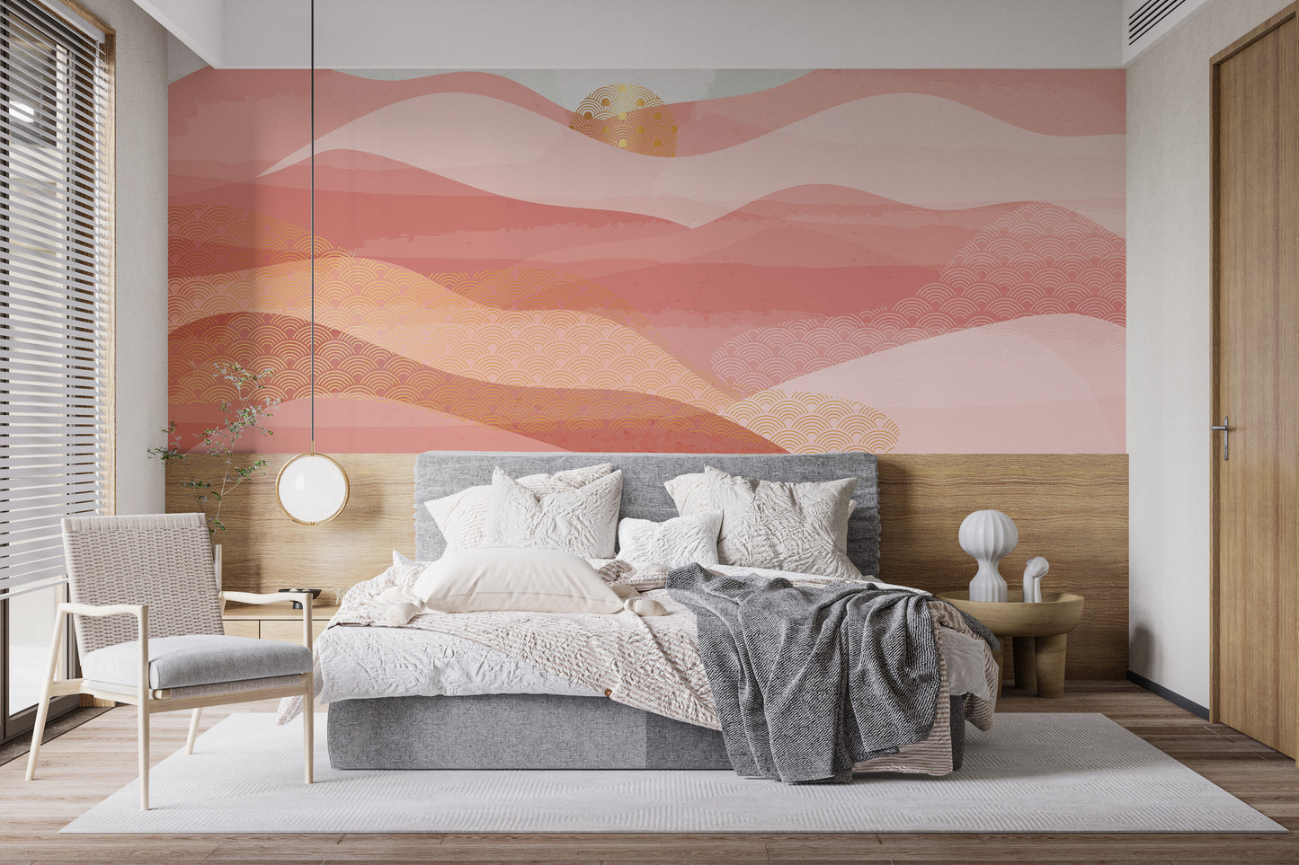 Pink surf wallpaper serene coastal vibes
