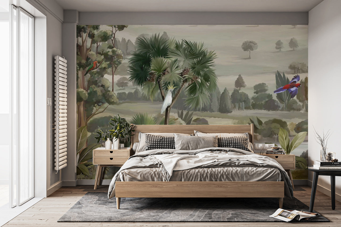 Tropical Birds Jungle Wall Mural