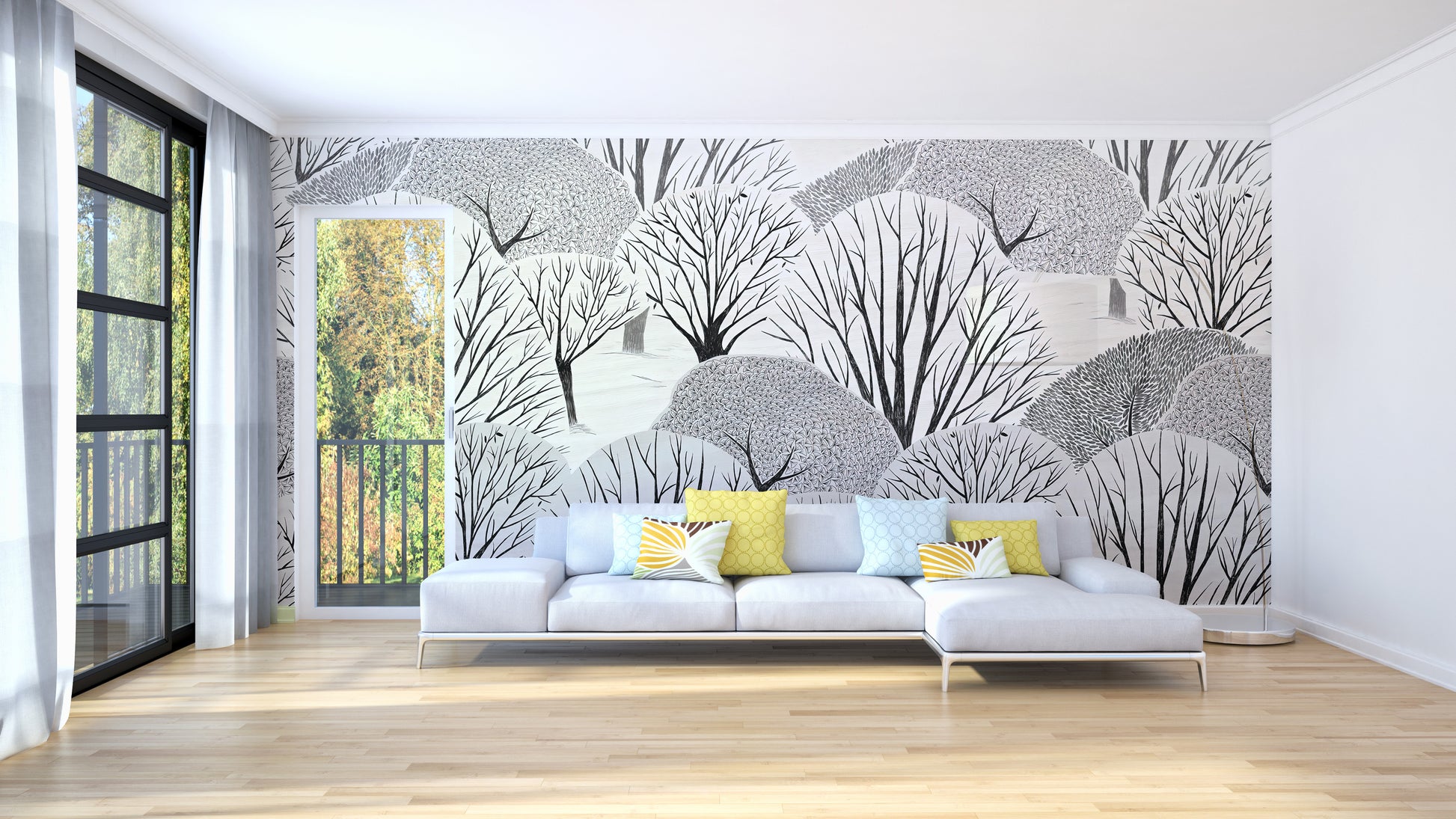 Nature-Inspired Tree Wall Mural