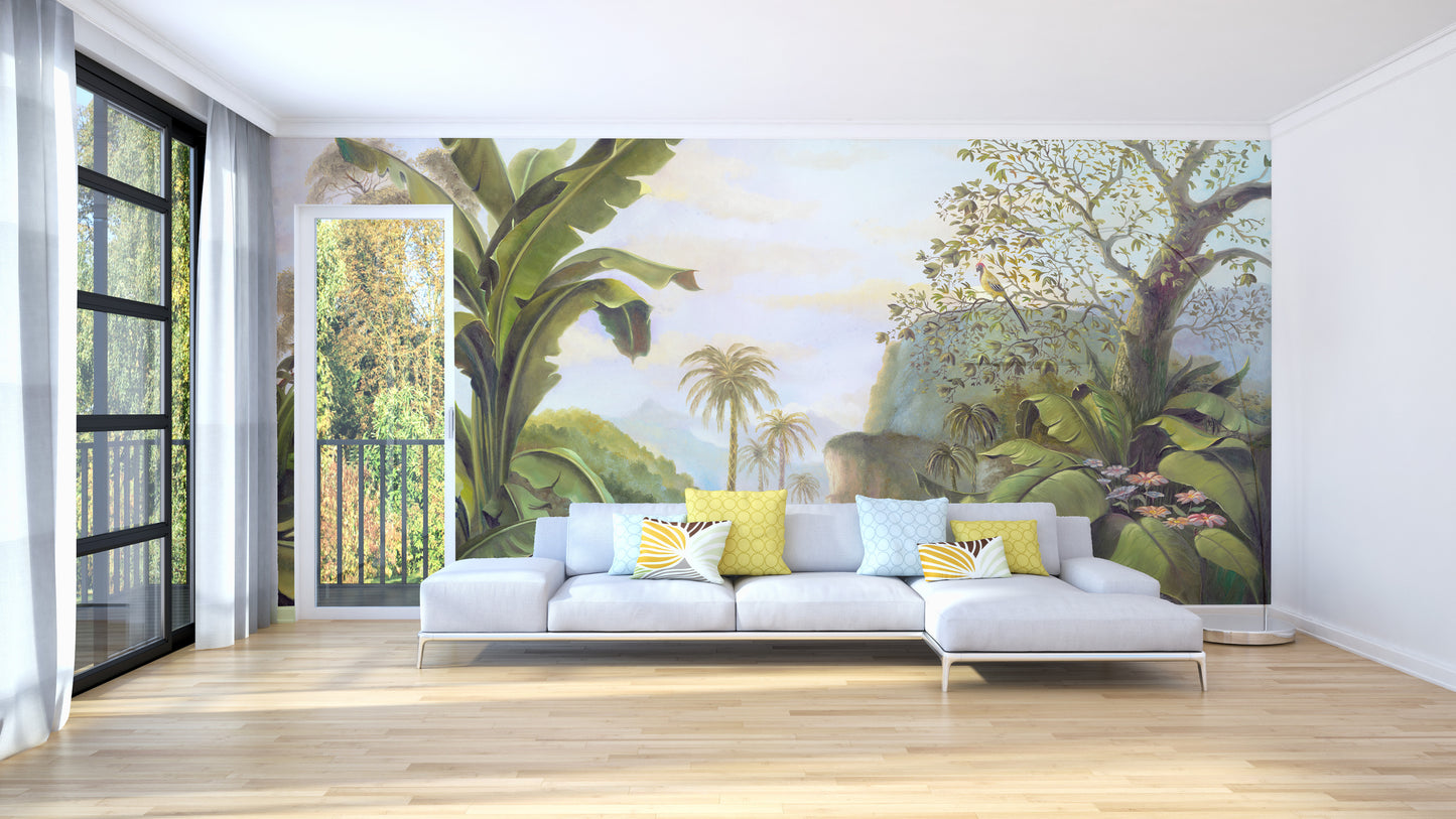 Rainforest kingdom mural for interiors
