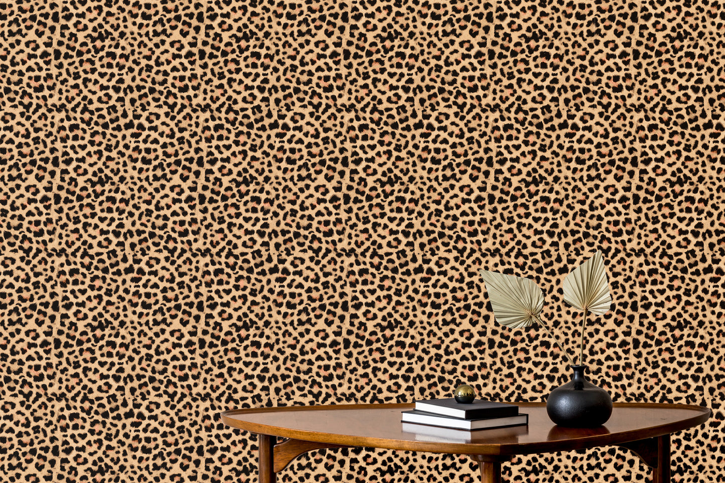 Brown leopard print design for modern wall decor