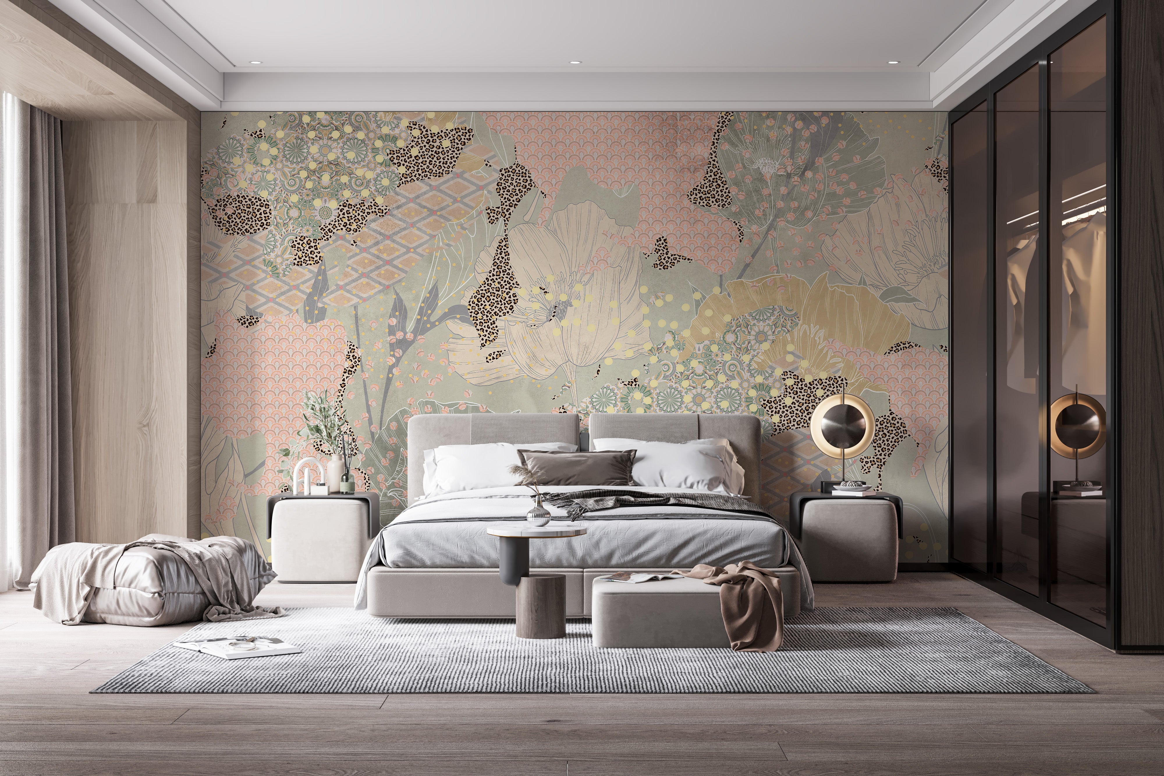 Ethereal boho pattern wallpaper