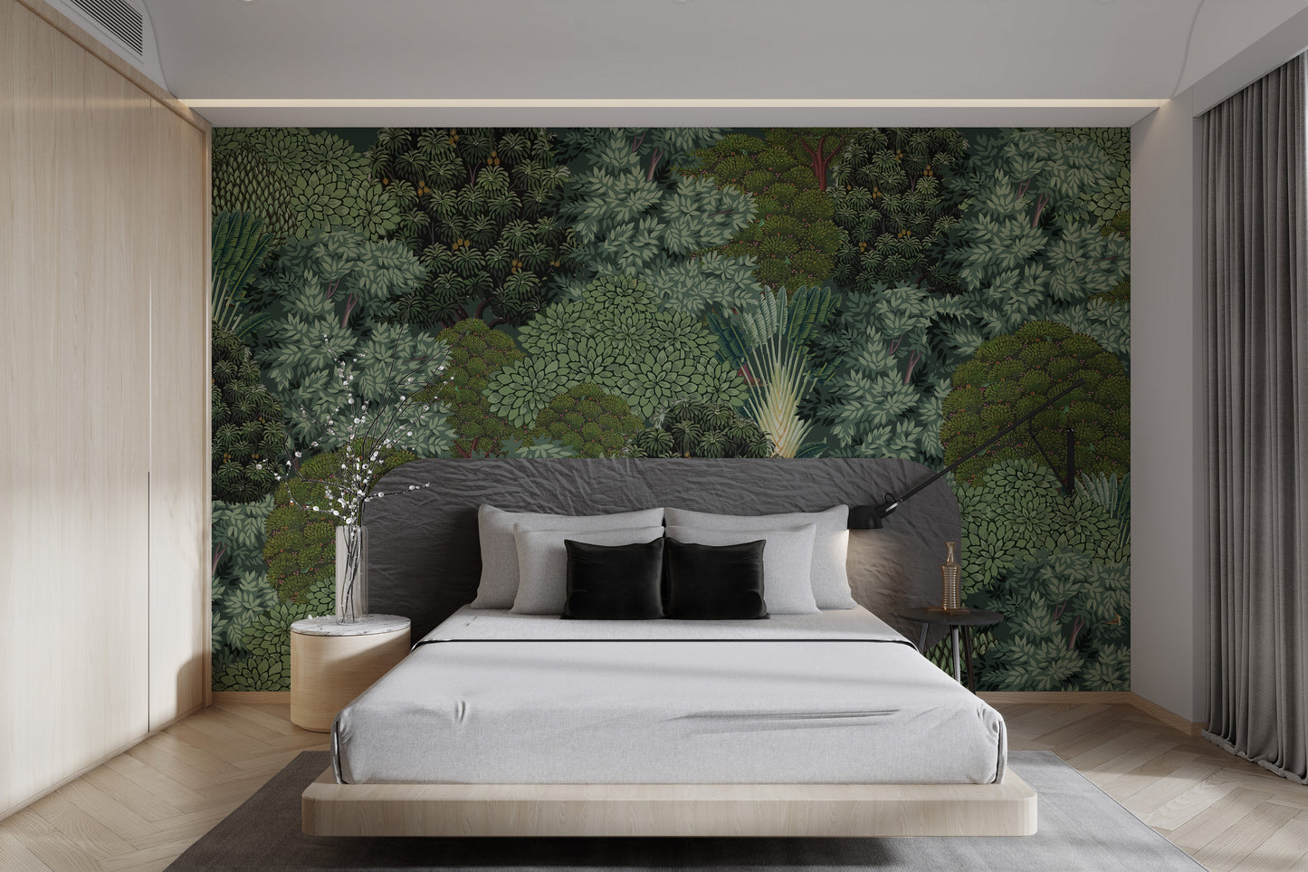 Exotic Tropical Jungle Canopy Mural