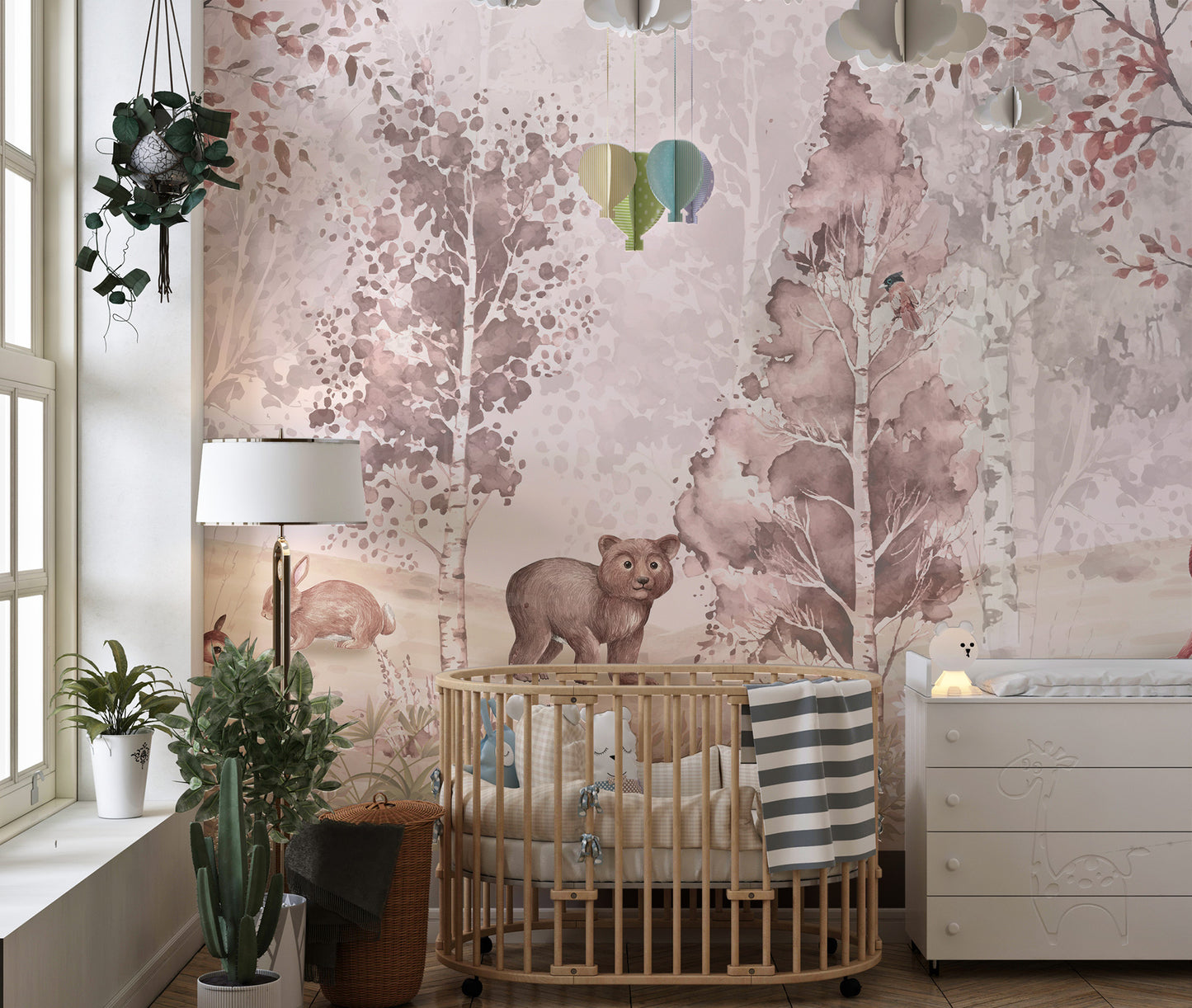 Forest Wildlife Wallpaper Mural