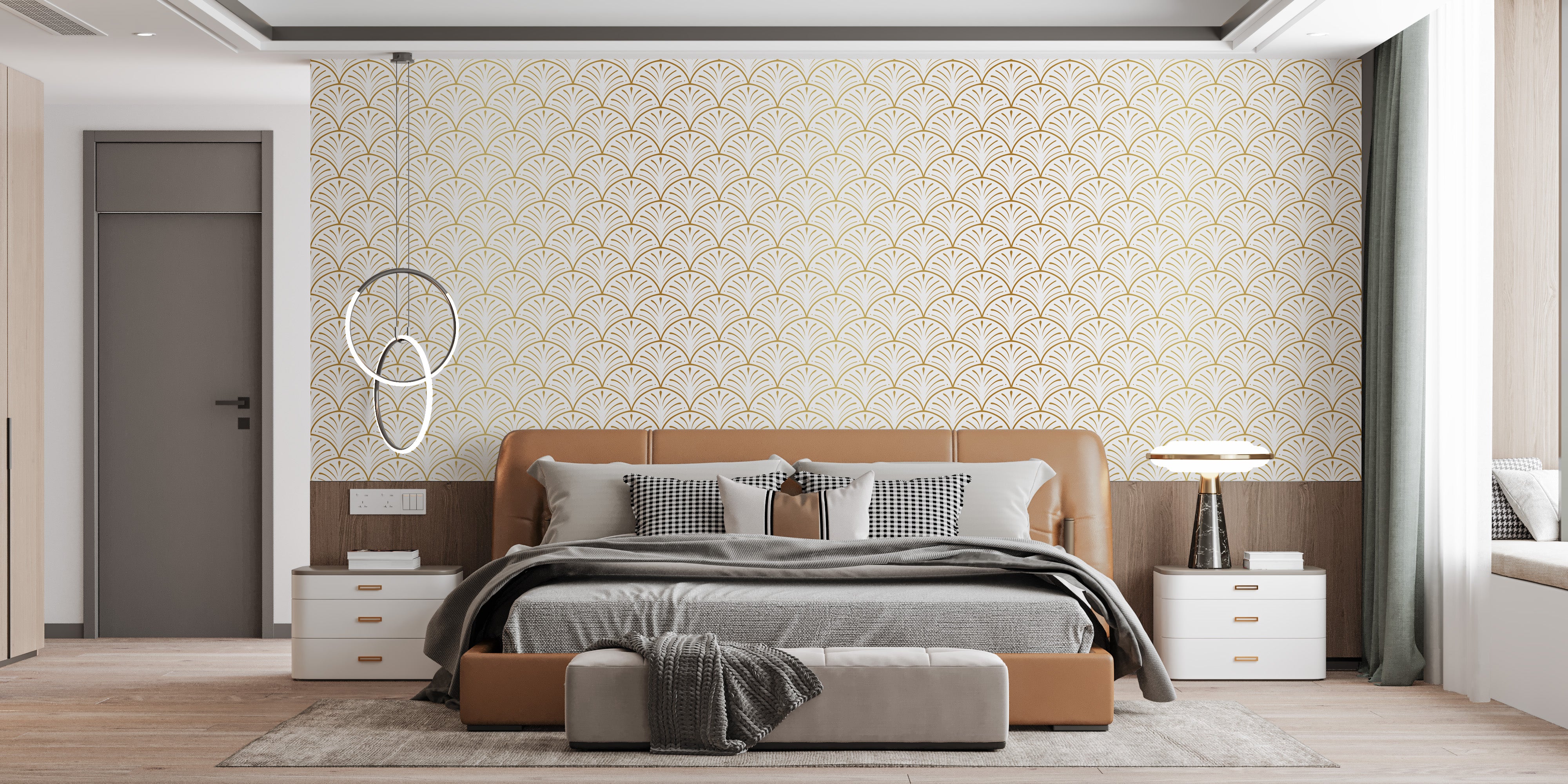 Modern arch mural wallpaper with style
