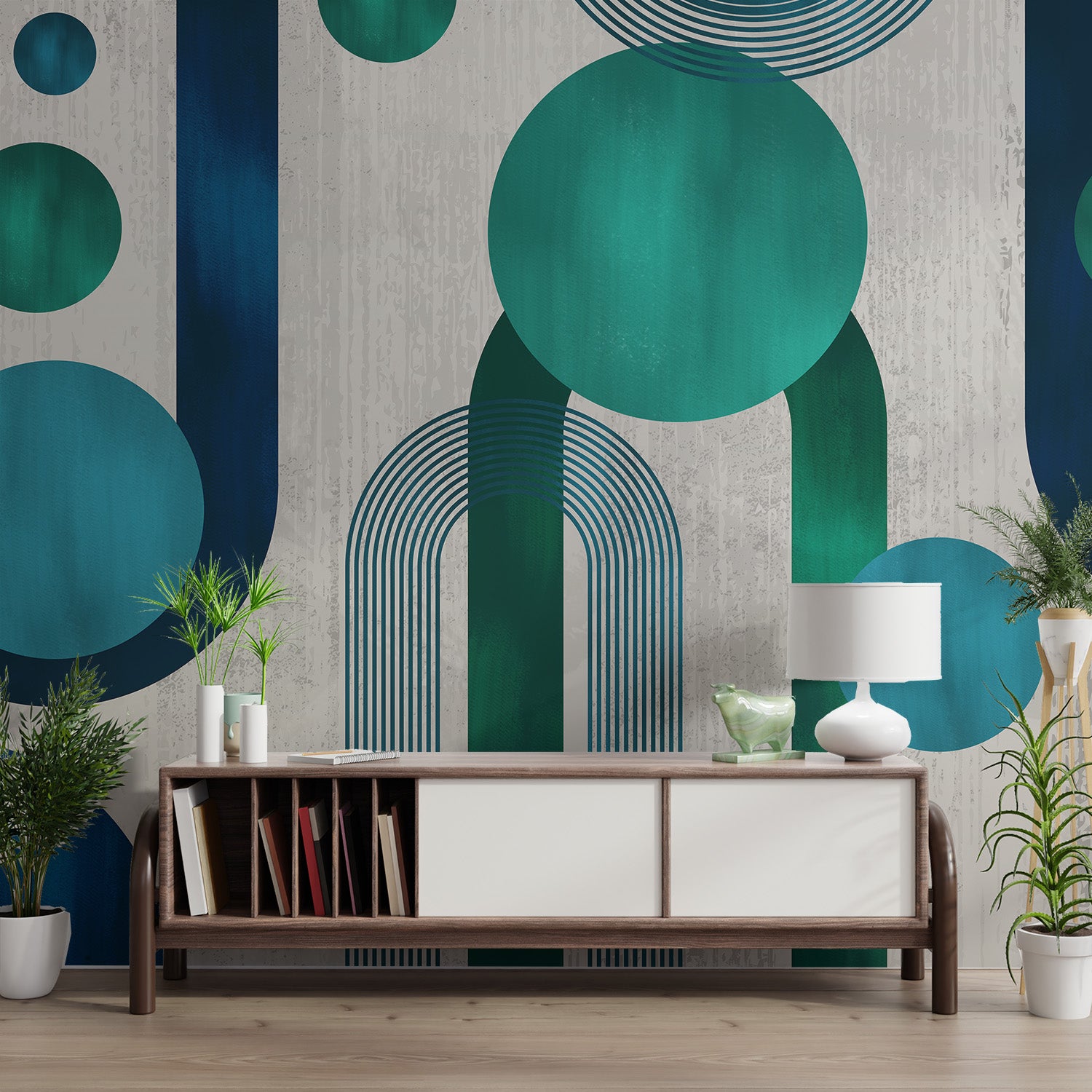 Textured abstract wallpaper for stylish interiors
