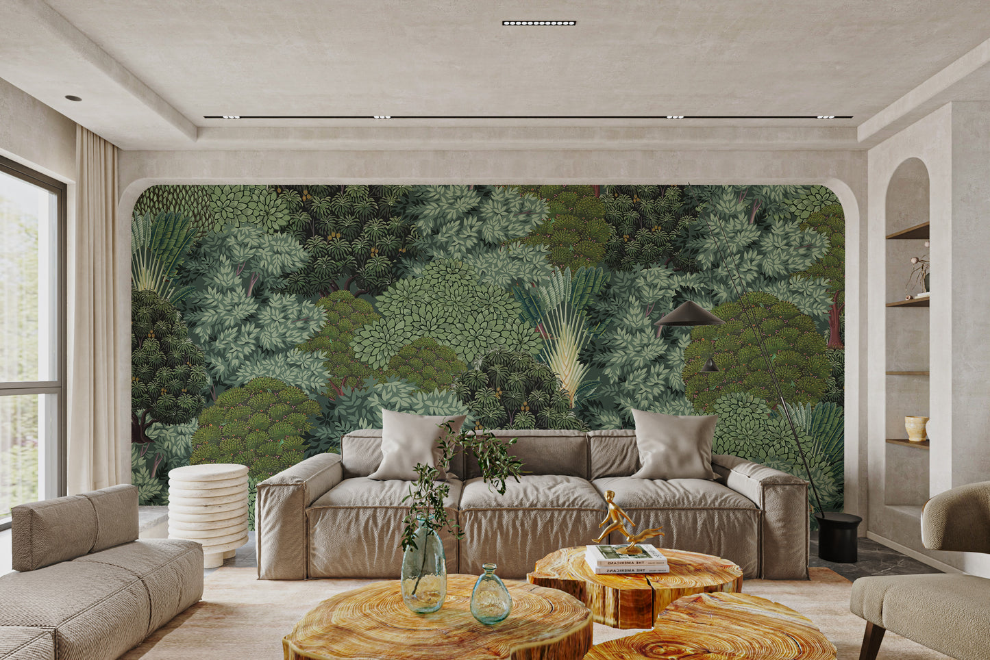 Exotic Tropical Jungle Canopy Mural